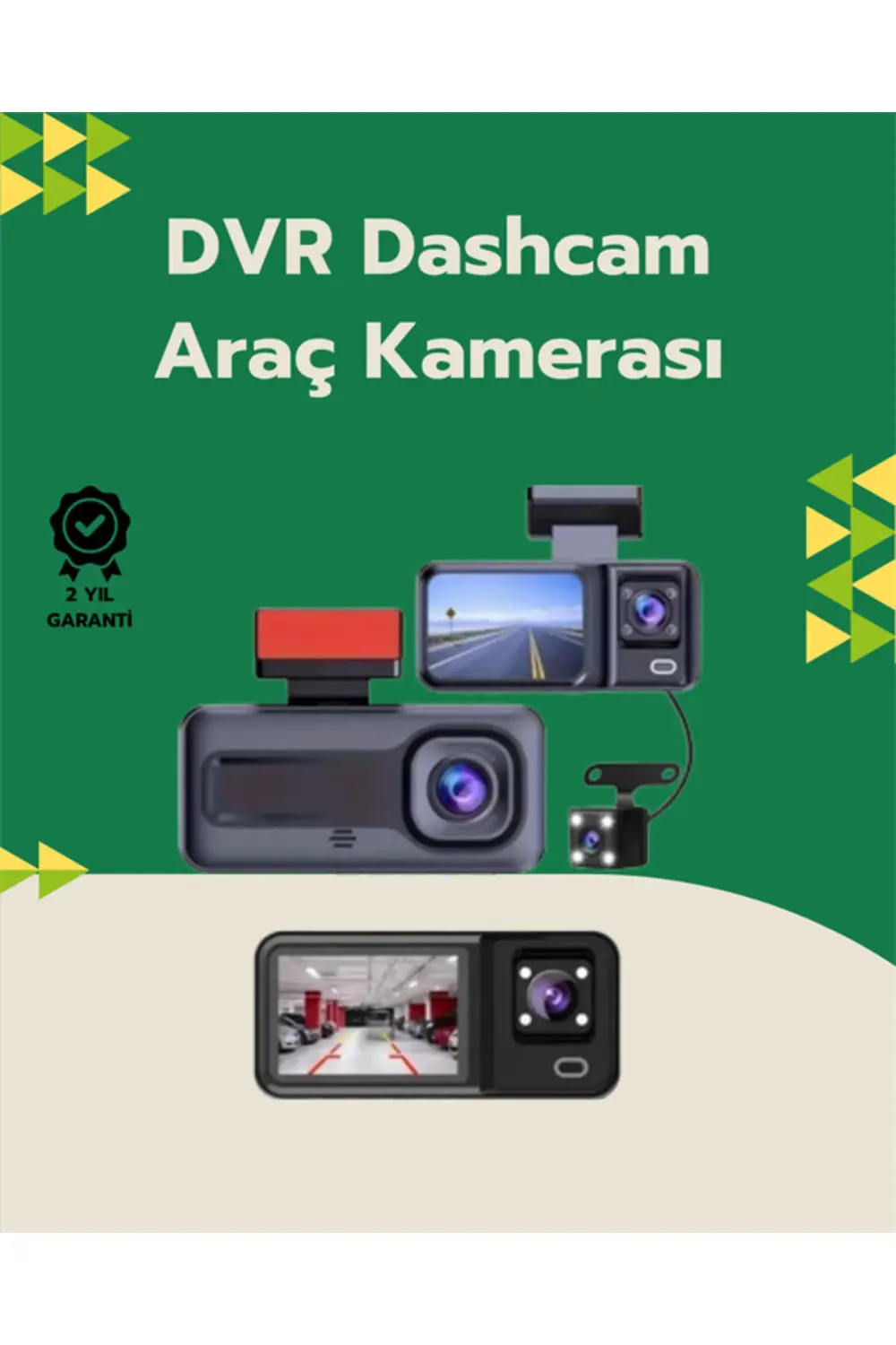 Tam Kapsamlı Araç Güvenliği: 3 Kameralı Full HD Kayıt Sistemi ile