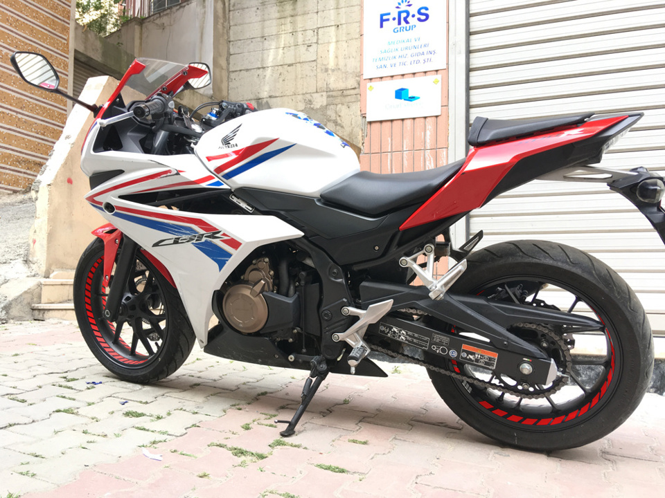 Tam Tur Reflektif Kırmızı Supersport İç Jant Şeridi Sticker Çınar