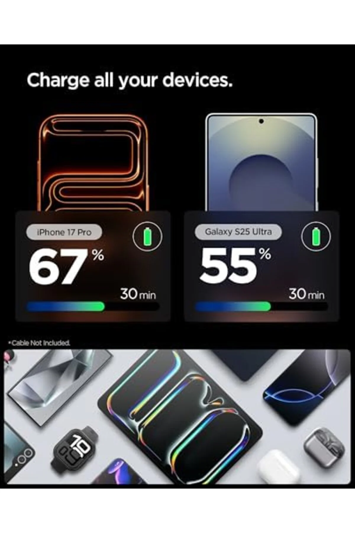 TAMGÜN 30W USB-C Ultra Mini Hızlı Şarj Aleti PPS Desteği/Isı Düşü