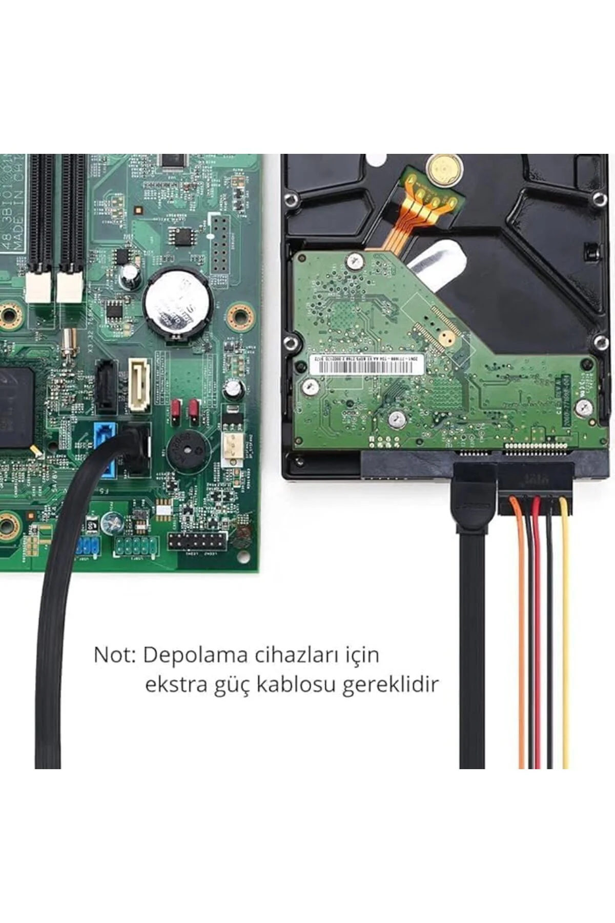 TAMGÜN 40 cm Sata Data Kablo - 90 Derece - Metal Klip TAMGÜN 1159