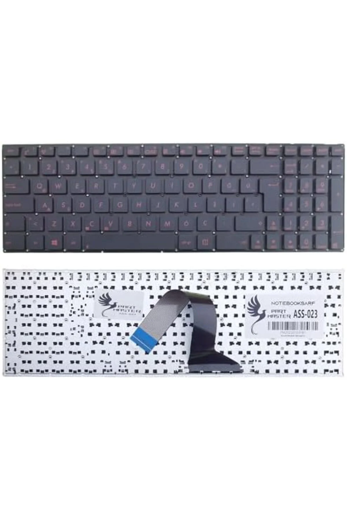 TAMGÜN Asus X550Md, X550Ze, X550Vb İle Uyumlu Klavye (Kırmızı Tuş) TAMGÜN 1159648