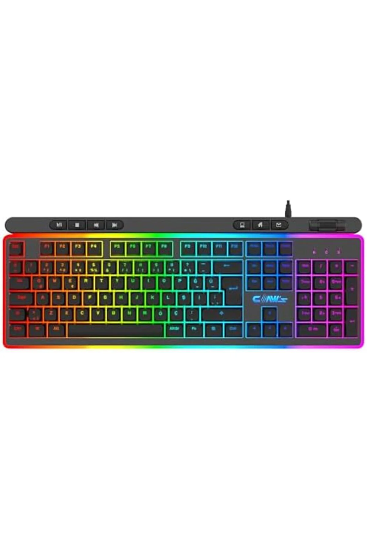 TAMGÜN K1 360° Özelleştirilebilir Rgb & Yazılımlı Full Membran 10
