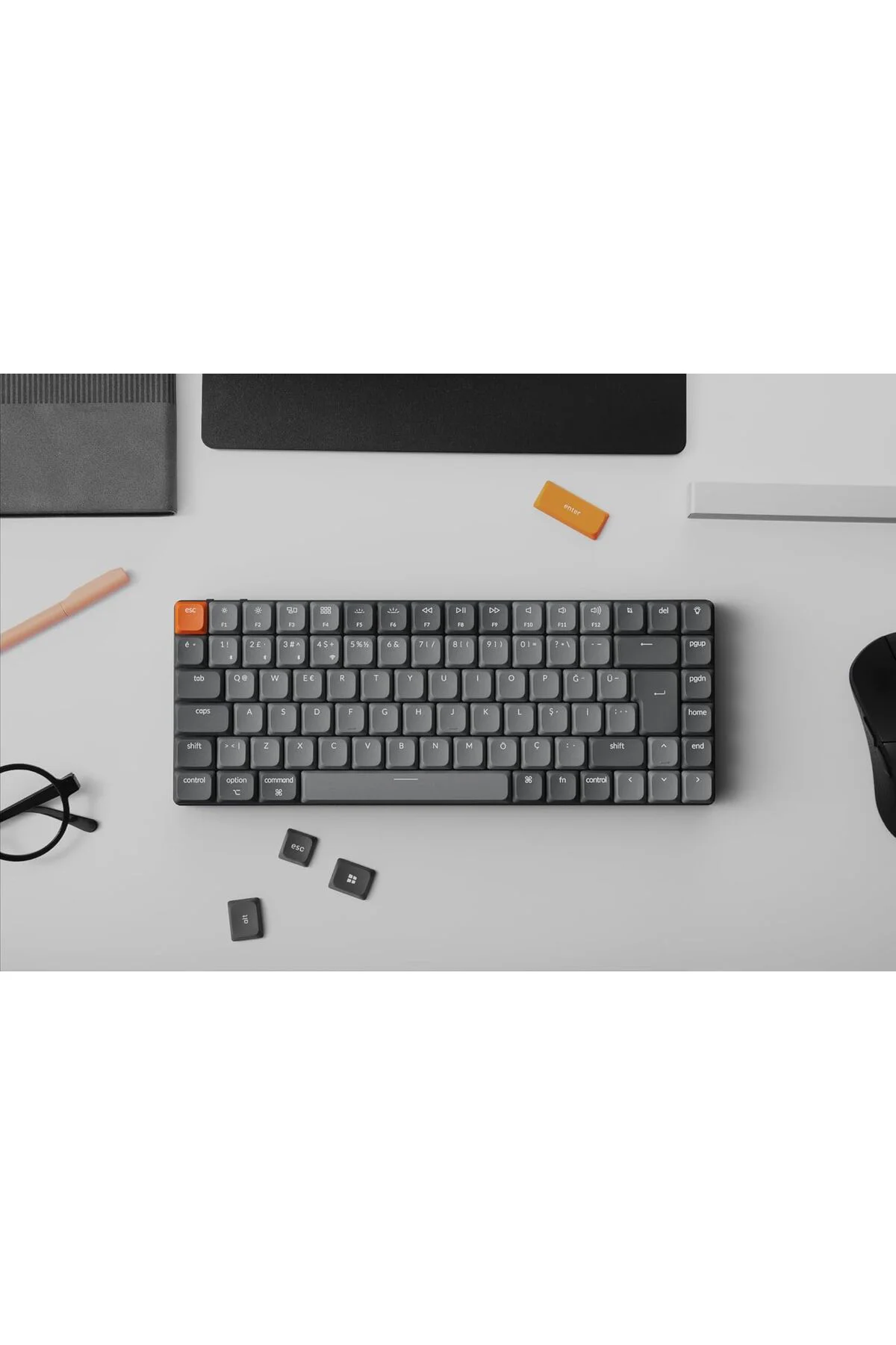 TAMGÜN Keychron K3 Max QMK/VIA Kablosuz Özel Mekanik Klavye Q Tür