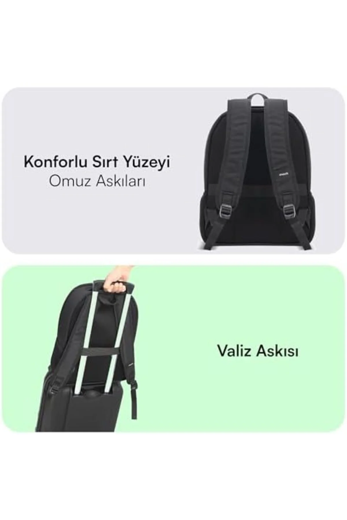TAMGÜN Luna Eco MCE-1211 Çevre Dostu Reflektörlü Laptop Sırt Çant