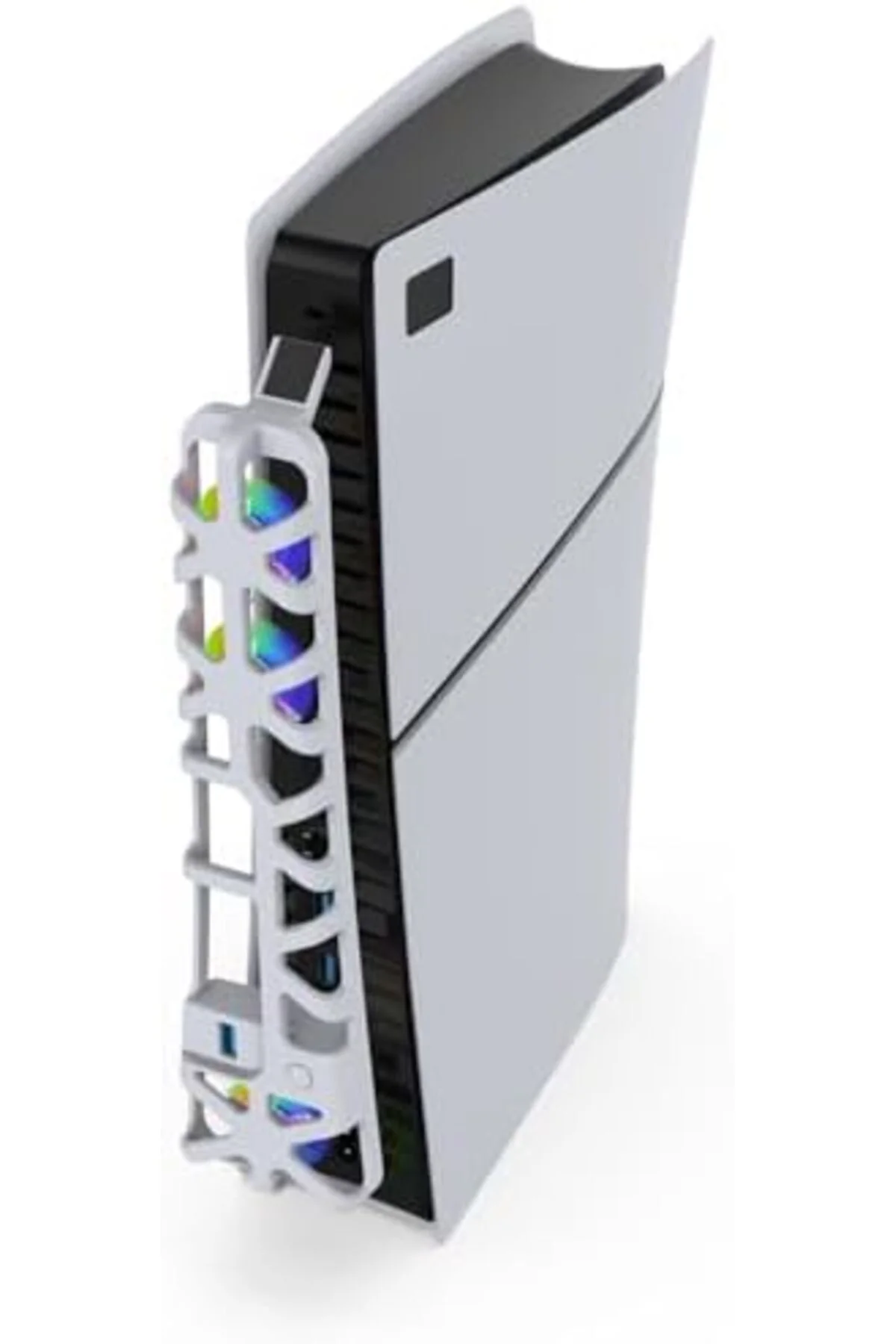 TAMGÜN PS5 Slim Uyumlu Soğutucu Led Işıklı Sessiz Fan 4000RPM USB