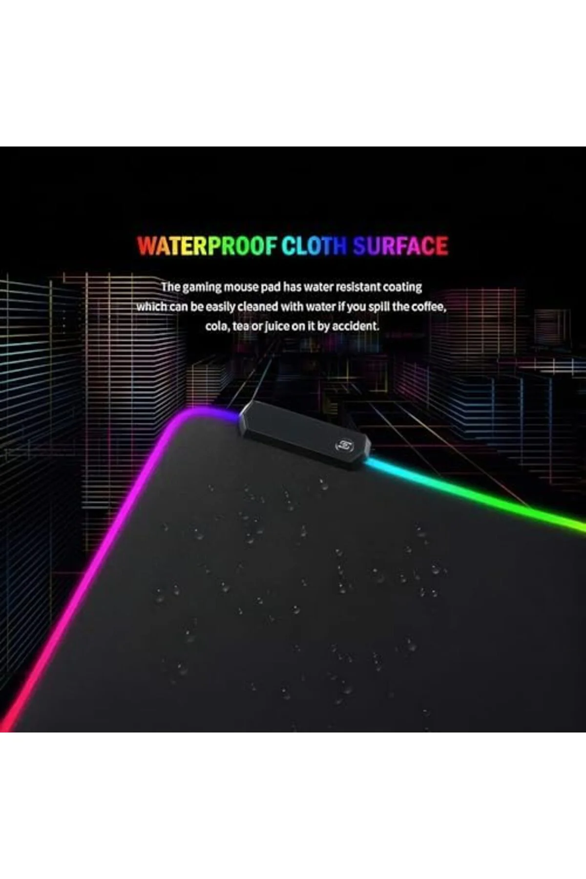 TAMGÜN RGB Işıklı Gaming Mouse Pad 80x30 XXL - 13 Mod LED Oyuncu 