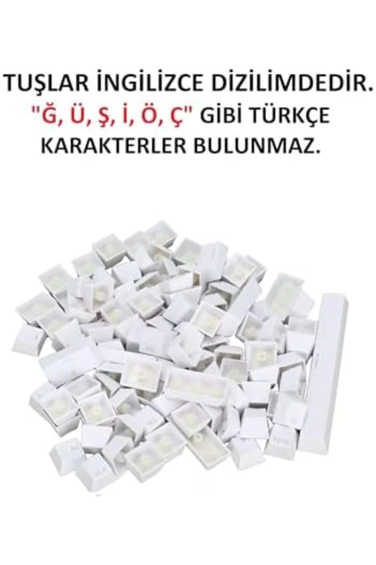 TAMGÜN SPELT 108 Tuş Renkli Mekanik Klavye Tuş Takımı Kapağı Keyc