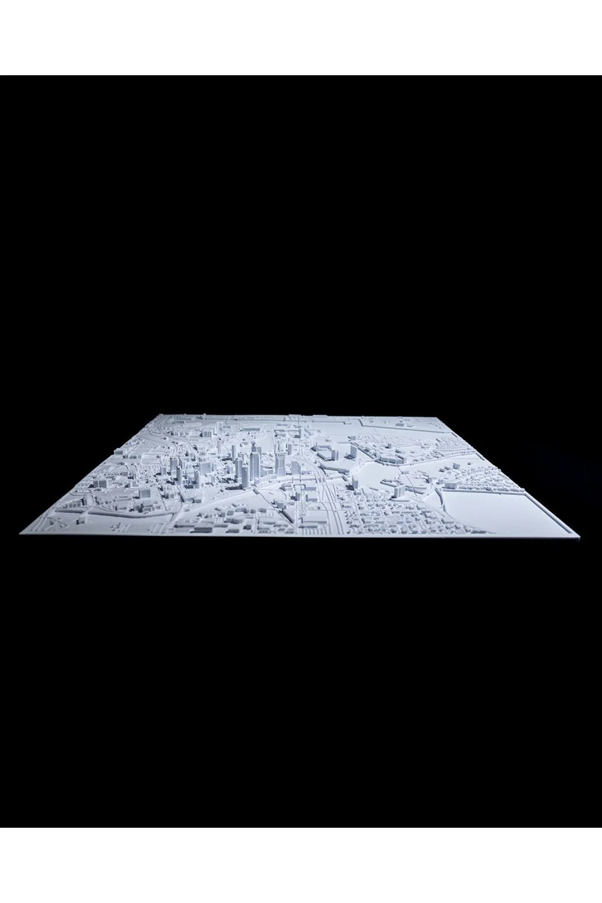 Tampa Üç Boyutlu Şehir Silüeti Dekoratif Minimalist Duvar Tablosu Tampa Tablo 15CM