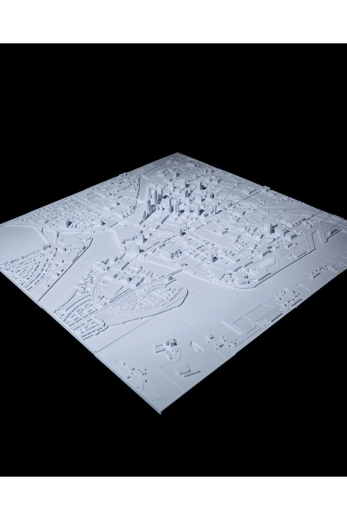 Tampa Üç Boyutlu Şehir Silüeti Dekoratif Minimalist Duvar Tablosu Tampa Tablo 15CM