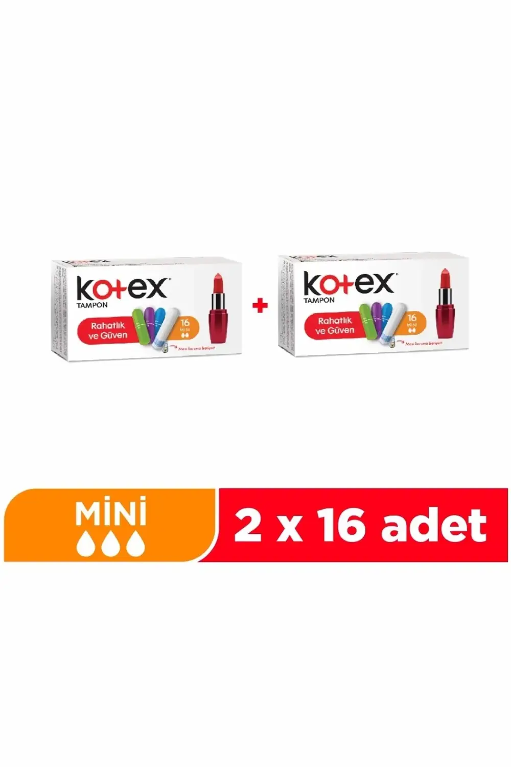Tampon 16'lı Mini - 2'li Paket