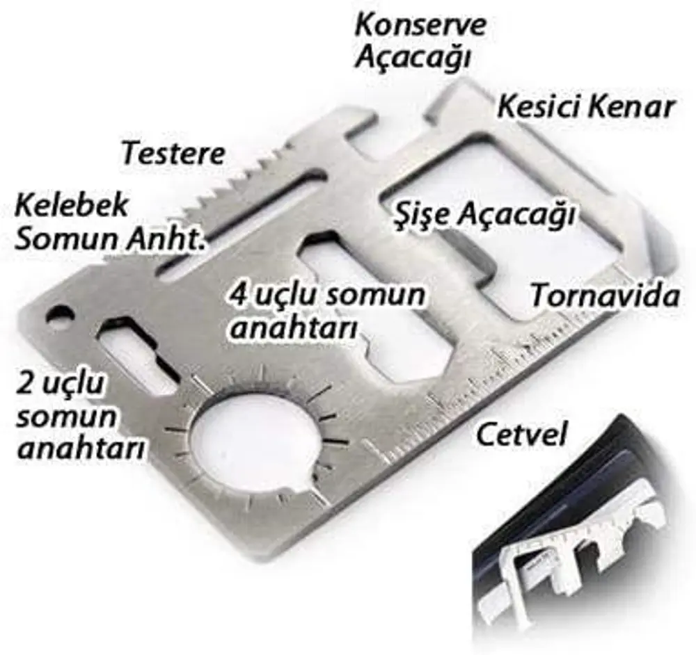 TAMSET 7 Parça SOS Hayatta Kalma Acil Durum Kiti TAMSET 7 Parça SOS Hayatta Kalma Acil Durum Kiti