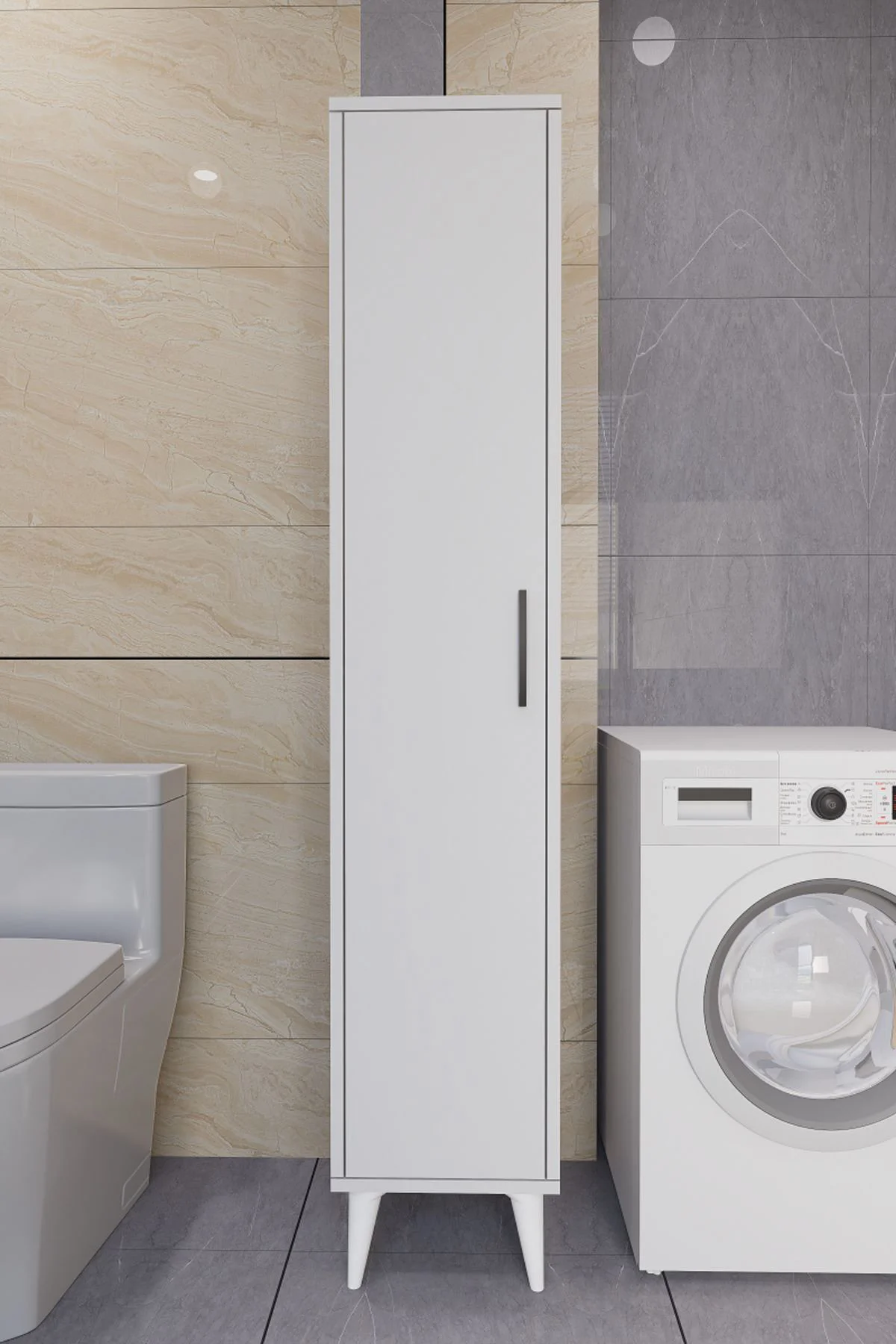 Tandem Çok Amaçlı Dolap Banyo Dolabı Beyaz