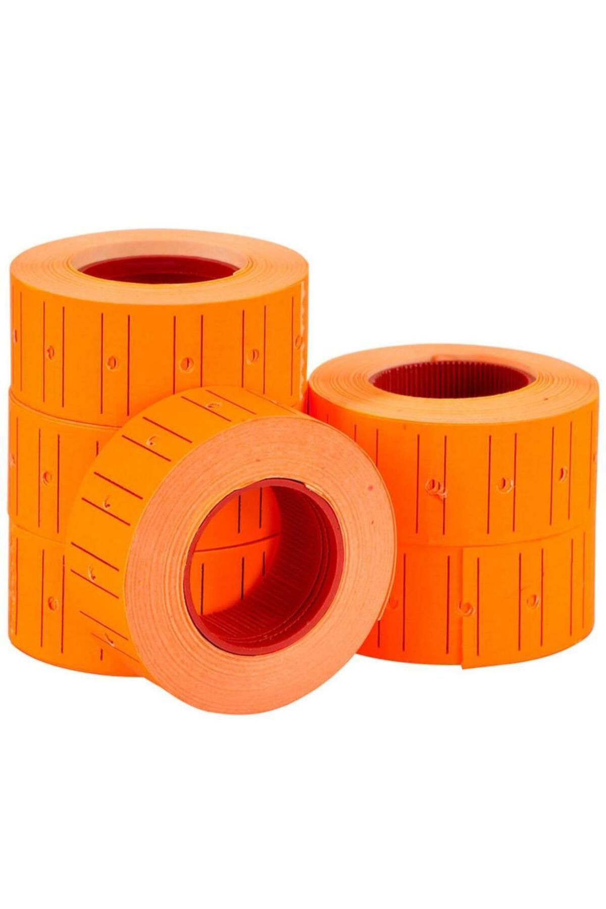 Tanex Taneks Turuncu Çizgili Etiketi 800Lü 12 X 21 Mm (Tek Adet )