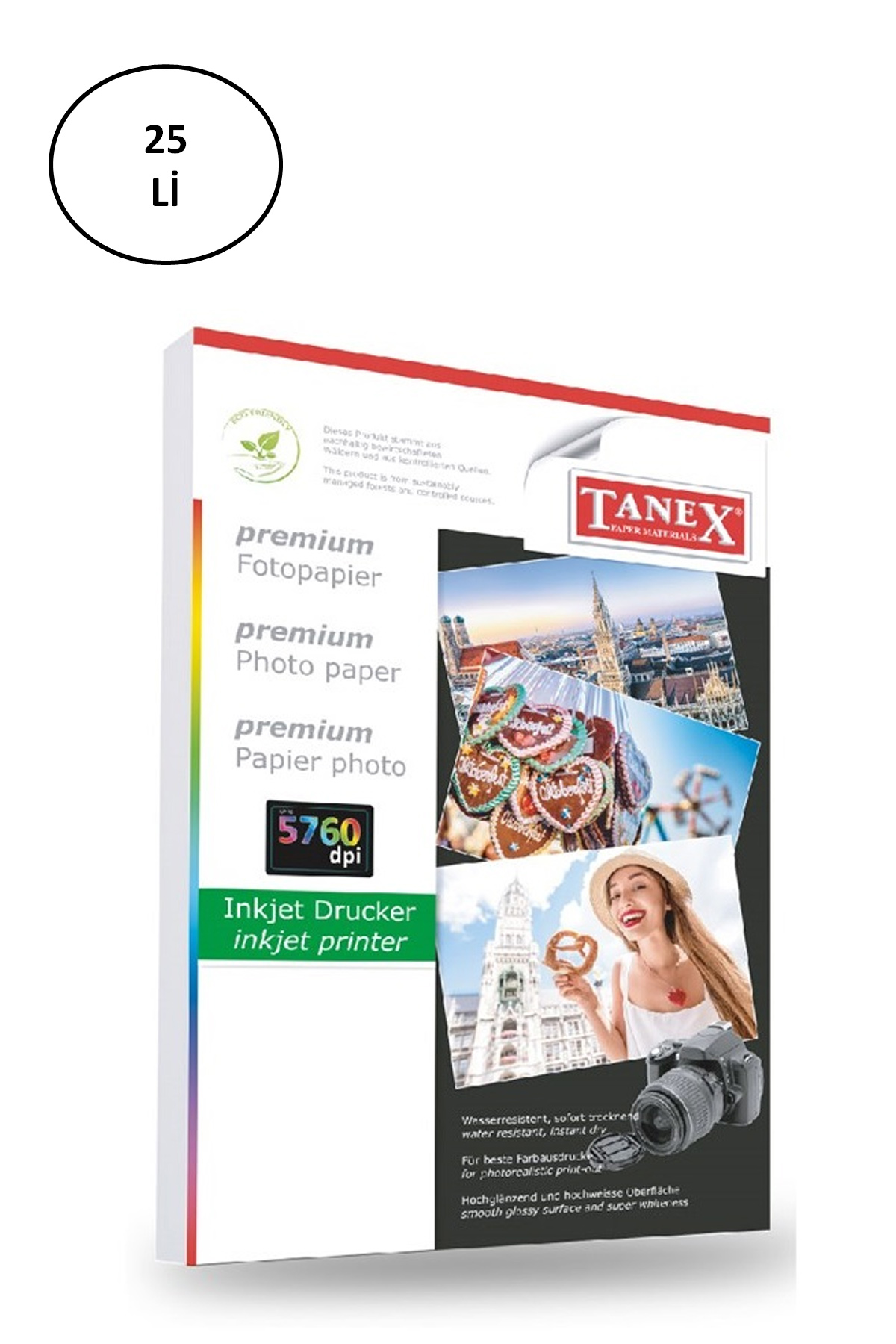 Tanex Fotoğraf Kağıdı A4 180 gr 210 mm x 297 mm 25 Sayfa Tanex Fotoğraf Kağıdı A4 180 gr 210 mm x 297 mm 25 Sayfa