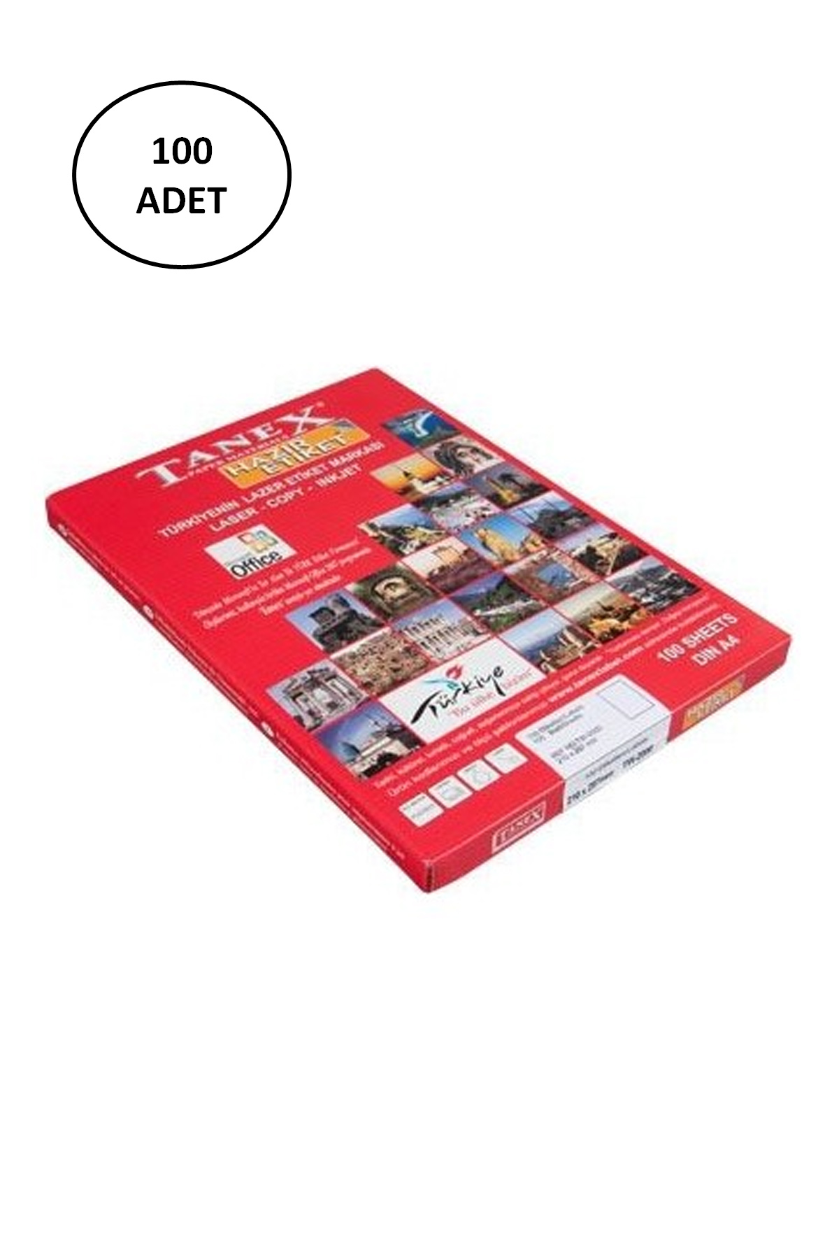 Tanex TW-2100 210x280 mm 100'lü Paket Kuşe Laser Etiket Tanex TW-2100 210x280 mm 100'lü Paket Kuşe Laser Etiket