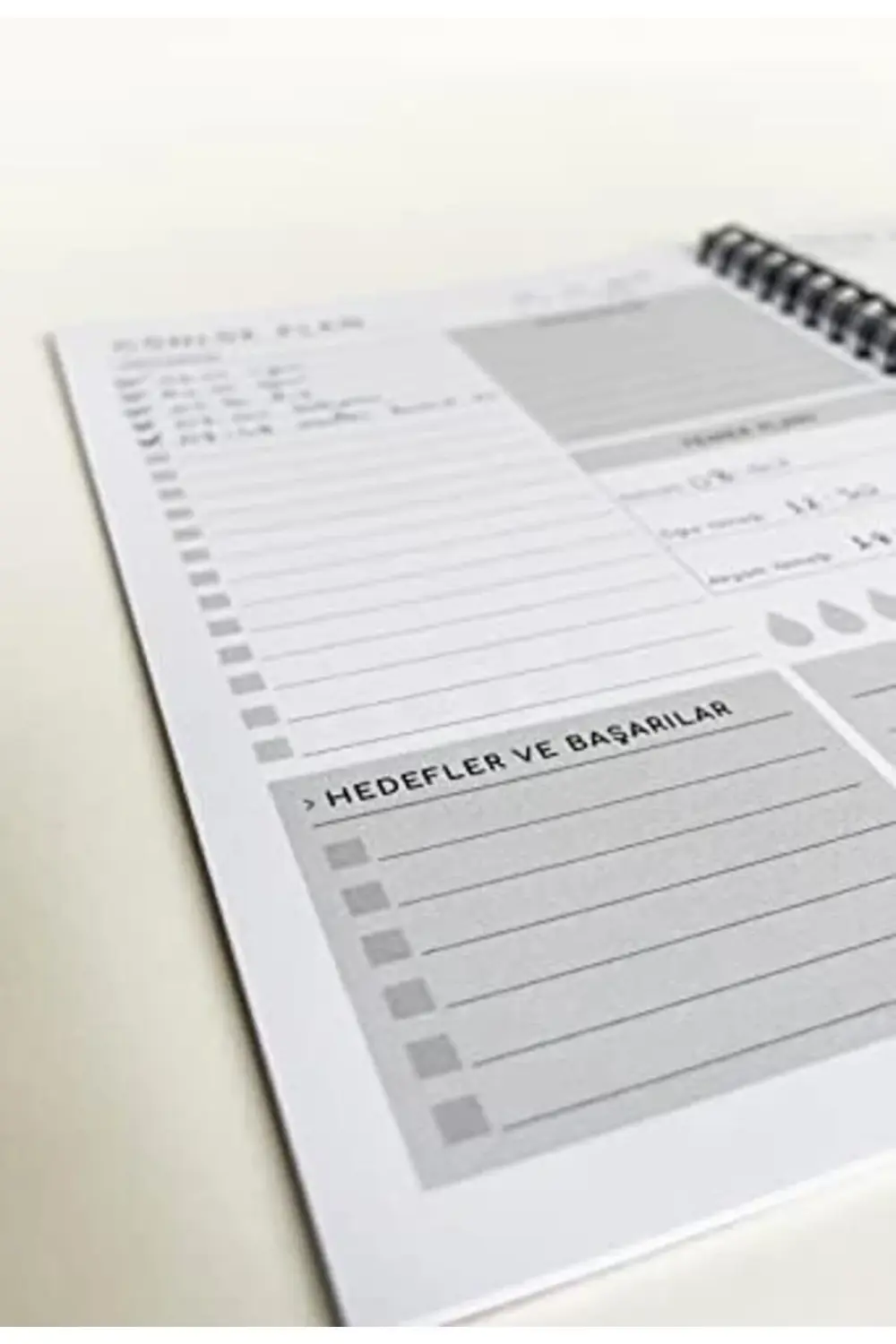 Tanıtım 120 Günlük Tarihsiz Spiralli Planlayıcı - A5 Boyutu, 60 Y