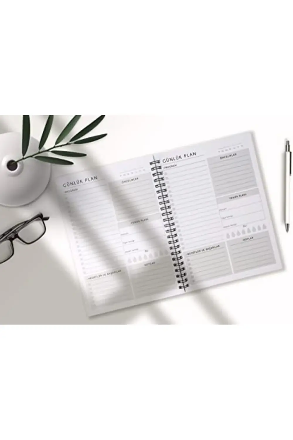 Tanıtım 120 Günlük Tarihsiz Spiralli Planlayıcı - A5 Boyutu, 60 Y