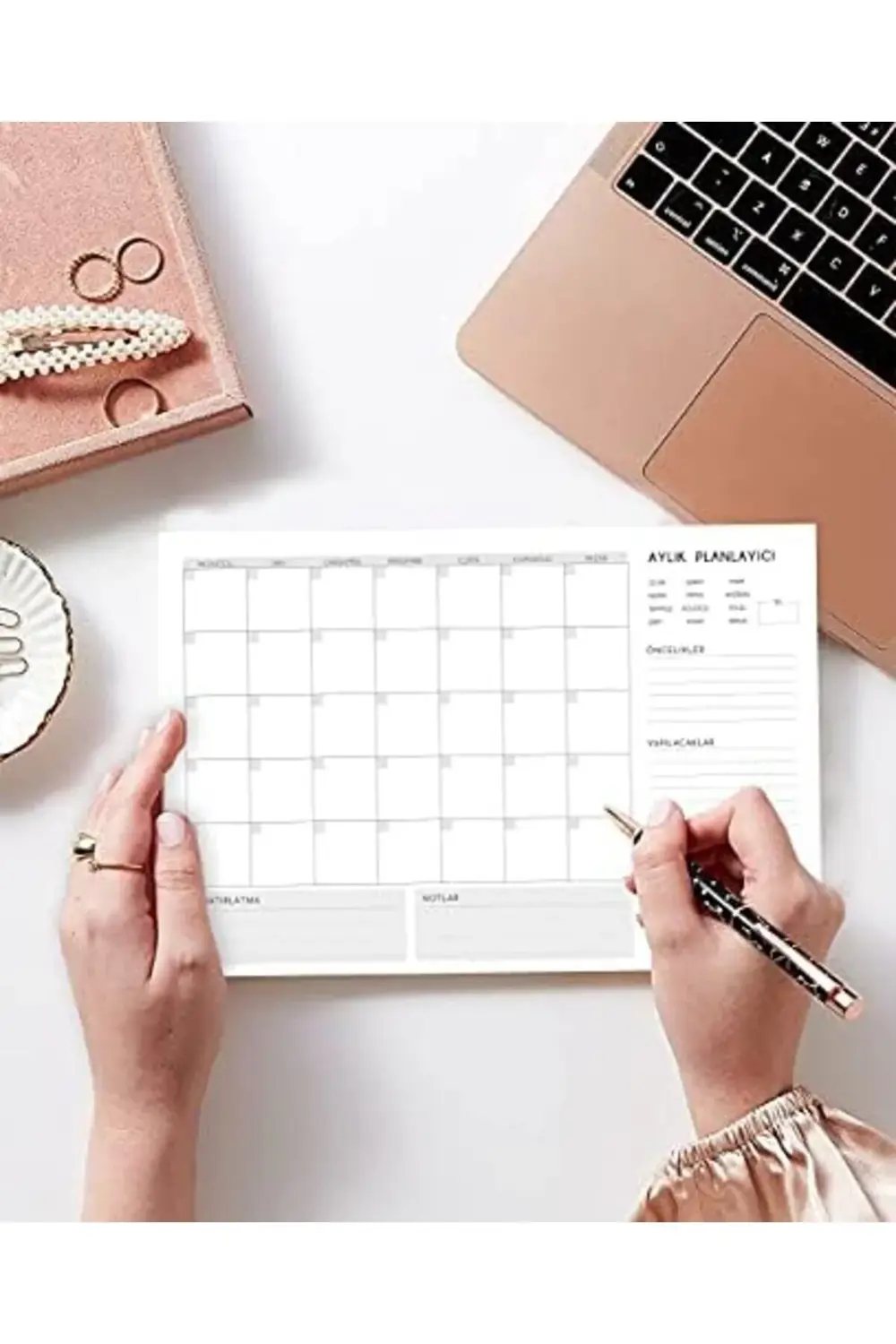 Tanıtım 3'lü Masaüstü Planlayıcı Set (Günlük, Haftalık, Aylık Pla