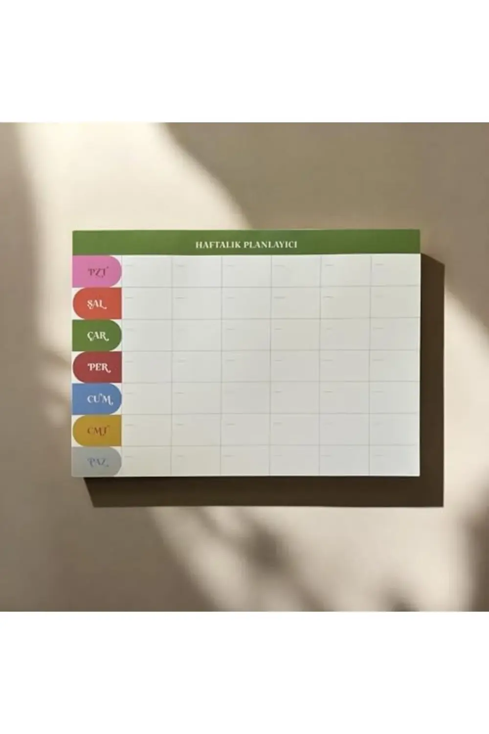 Tanıtım Tarihsiz A4 Haftalık Masa Planlayıcı – 80 Yaprak | Minima