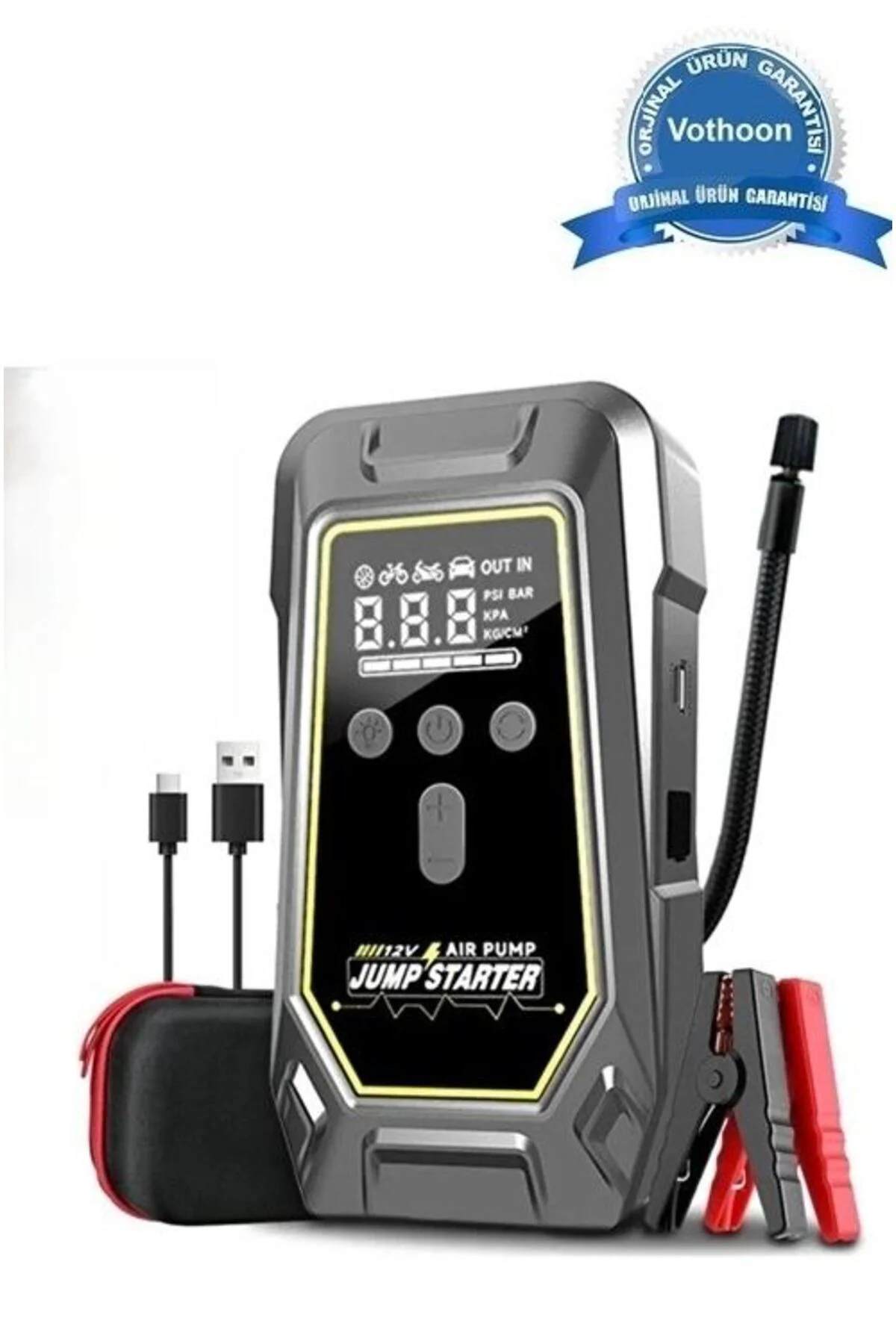 Tank Model Şarjlı 12.000 Mah Taşınabilir Çanta Araç Akü Takviye C