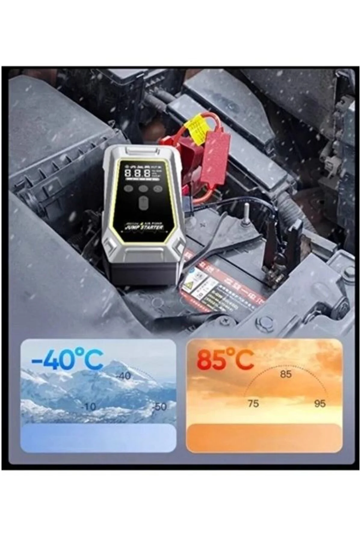 Tank Model Şarjlı 12.000 Mah Taşınabilir Çanta Araç Akü Takviye C