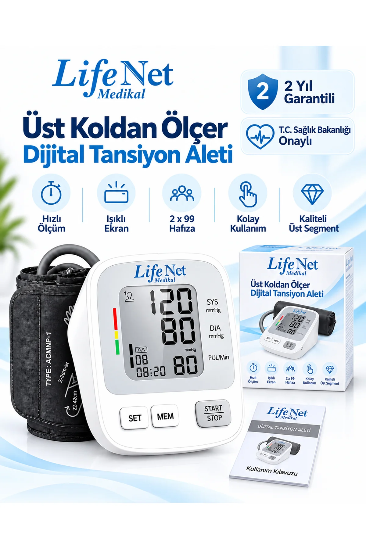 Tansiyon Aleti, Üst Koldan Tansiyon Ölçer, Nabız Ölçer, Usb Girişli Wbp-108. Tansiyon Aleti, Üst Koldan Tansiyon Ölçer, Nabız Ölçer, Usb Girişli Wbp-108.
