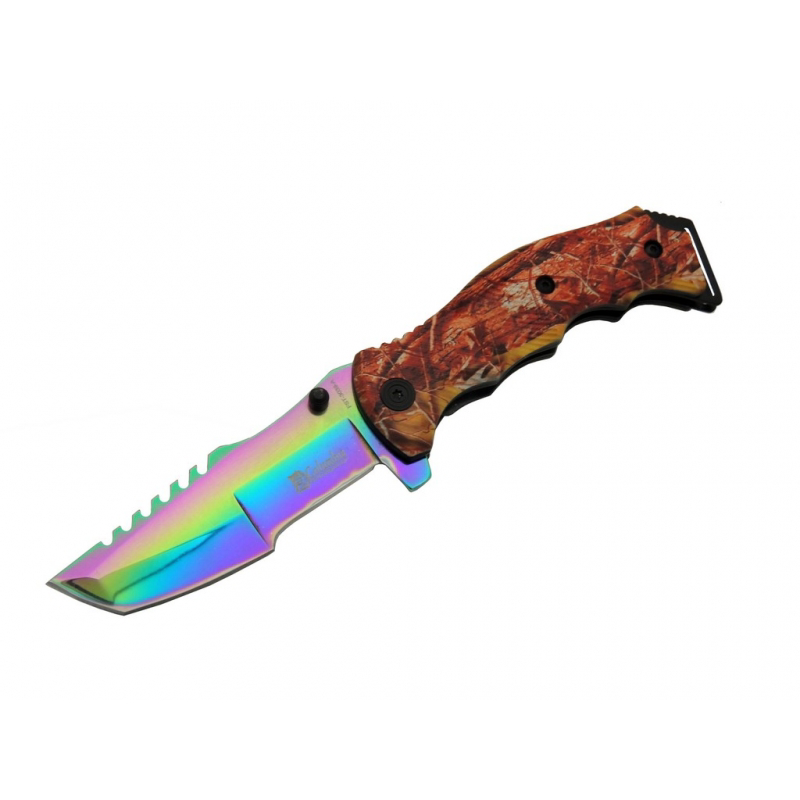 Tanto FST 3039 A Tırtıklı Gökkuşağı Kamp Çakı 23 cm - G10 Sap, Ya