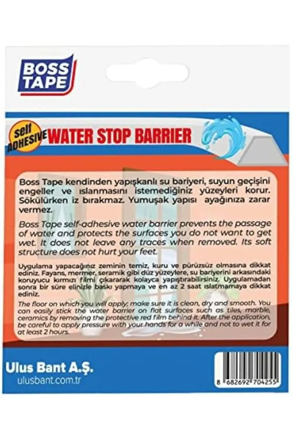 Tape Duş, Kapı Eşiği, Mutfak Tezgahı Etrafı Su Kesici Bariyer - 1