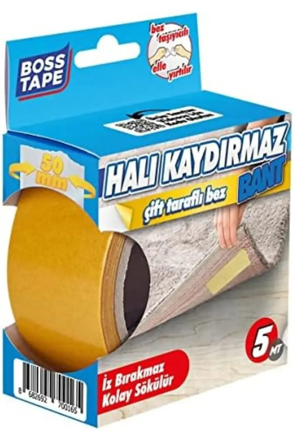 Tape Halı Yapıştırma Bandı, Halı Kaydırmaz 50mm X 5mt 1185222