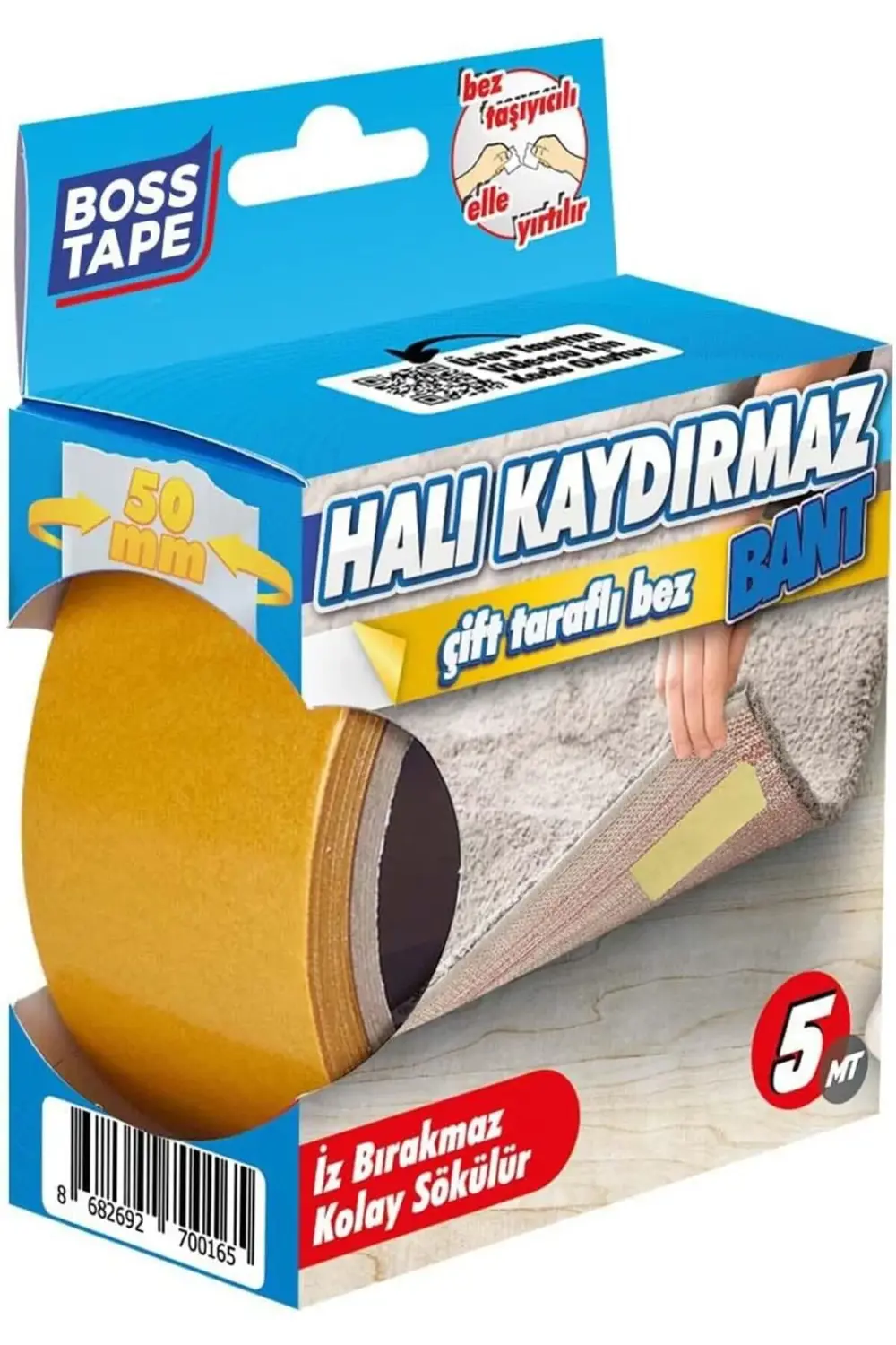 Tape Halı Yapıştırma Bandı, Halı Kaydırmaz 50mm X 5mt 1185222