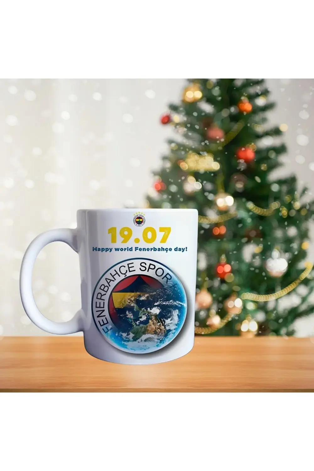 Taraftar sarı lacivert - burası Kadıköy- fb dünya saati porselen