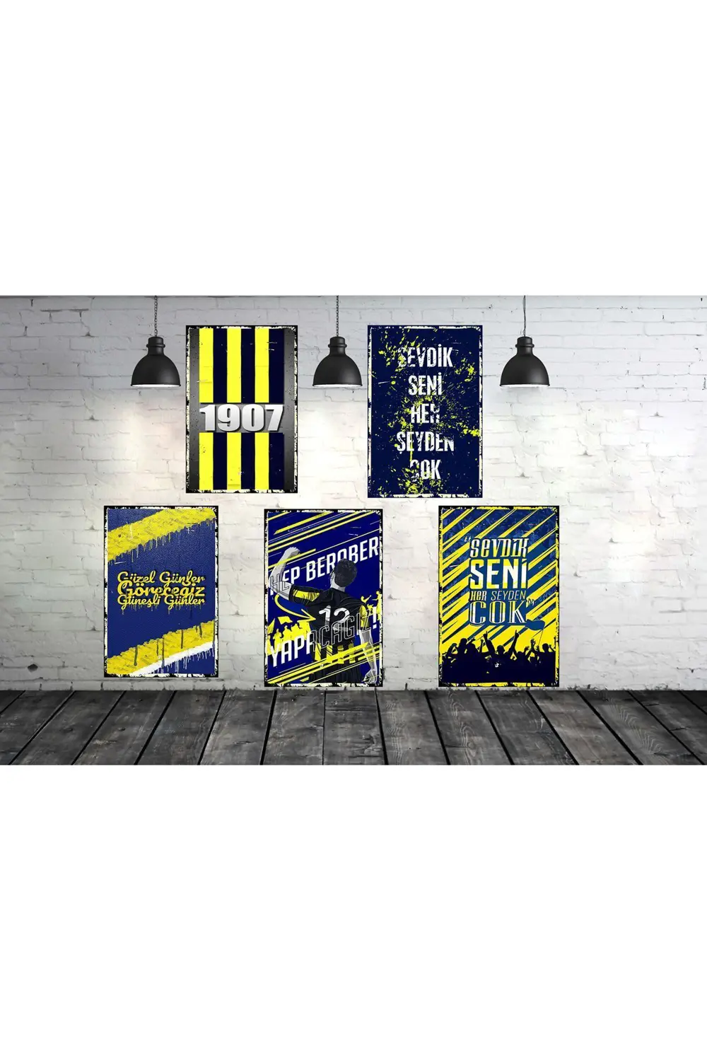 Taraftar Sözleri Temalı 5 Parça 20x30 CM Retro Ahşap Tablo Seti 0 Fiyatı, Yorumları ve Özellikleri