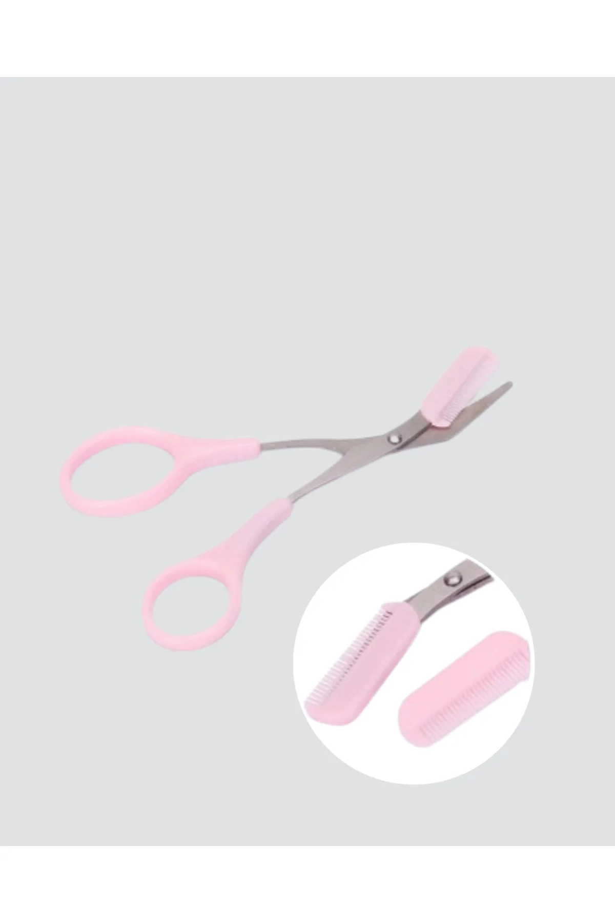 Tarak ve Fırça Başlıklı Kaş Şekillendirme Makası