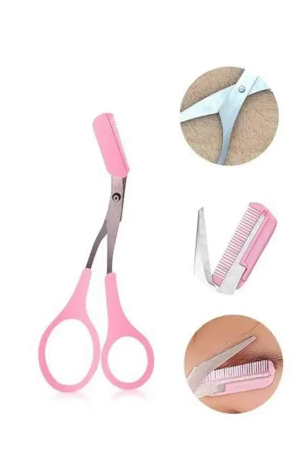 Taraklı Kaş Bıyık Makası Ve Kaş Ustura Seti Kaş Bıyık Tüy Alma Ep