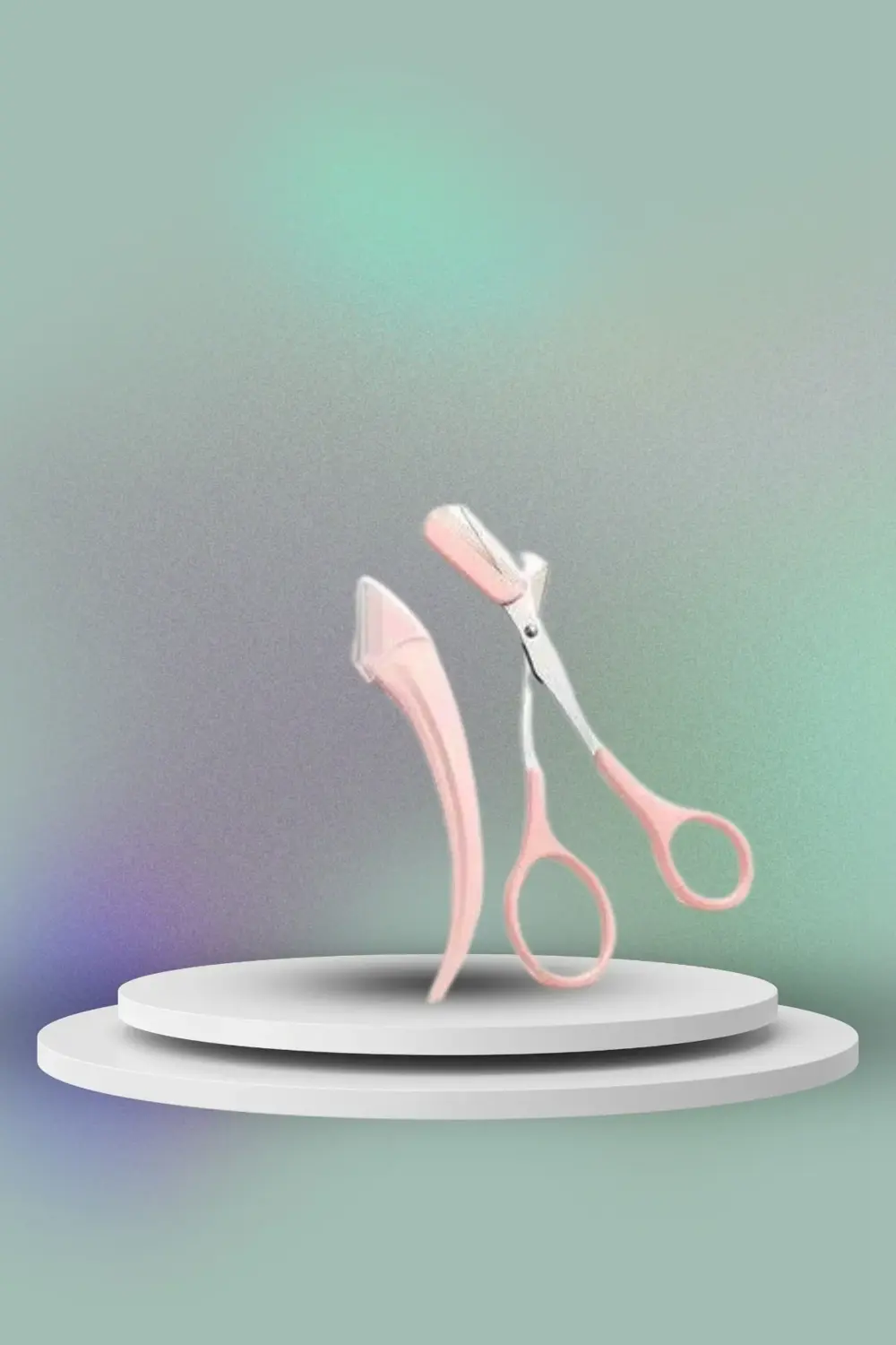 Taraklı Kaş Bıyık Makası Ve Kaş Ustura Seti Kaş Bıyık Tüy Alma Ep