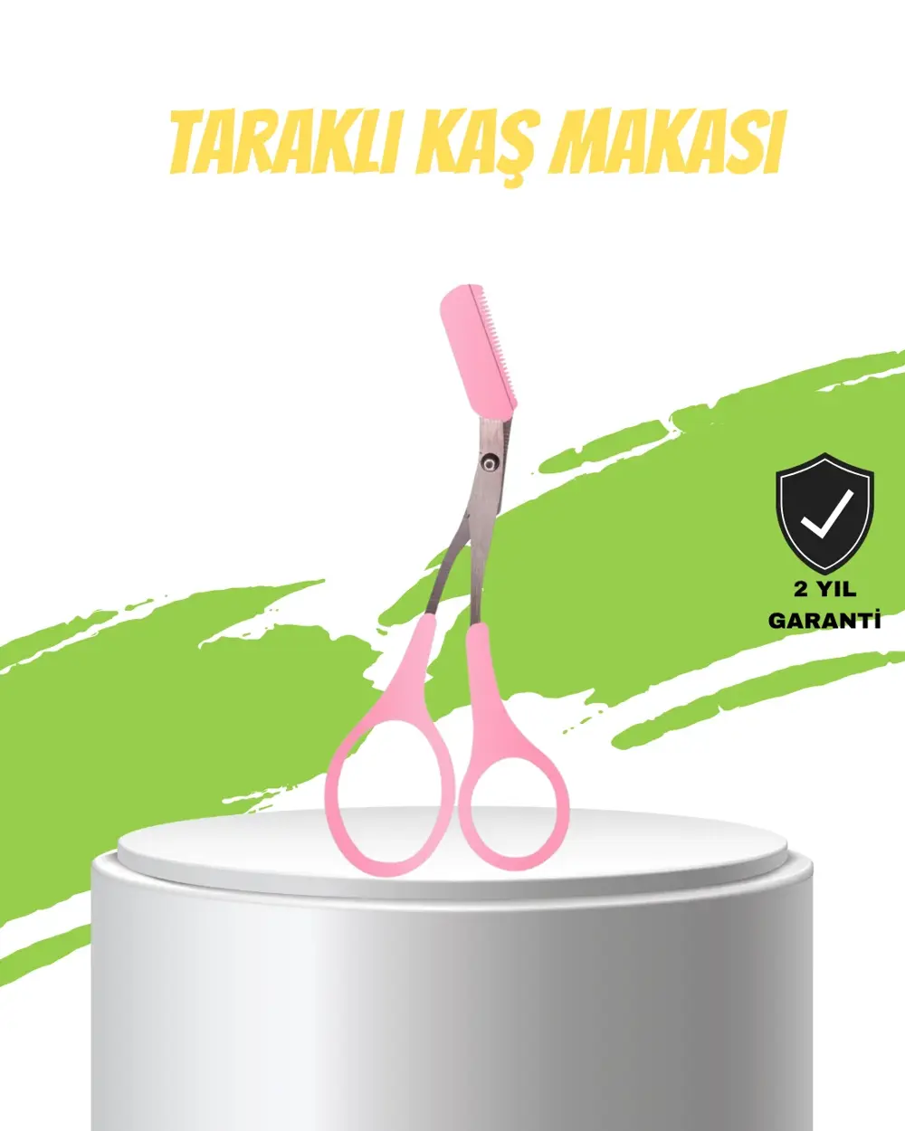 Taraklı Kaş Düzeltme Makası – Hassas Şekillendirme ve Kolay Kulla