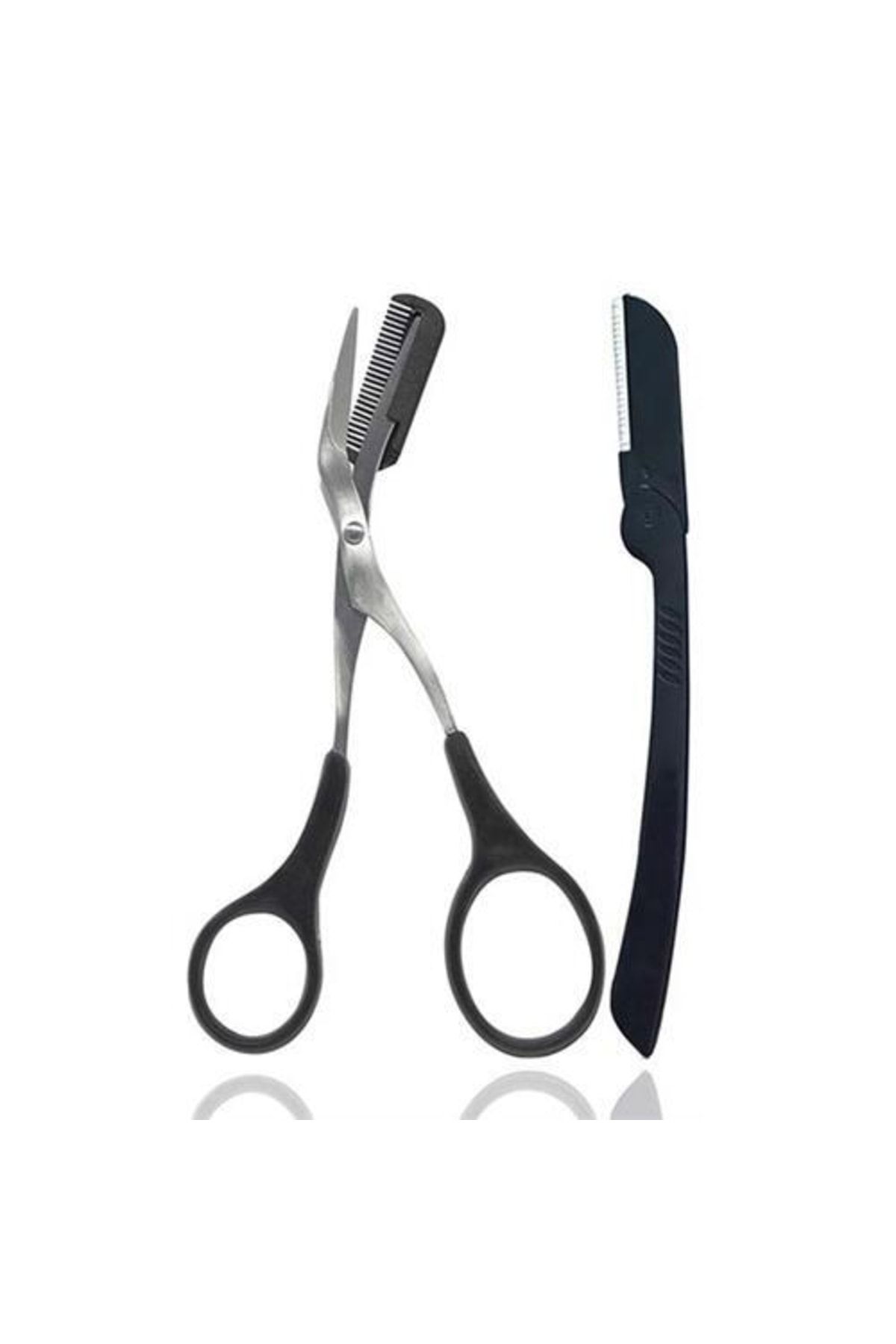 Taraklı Kaş Makası Ve Kaş Usturası Seti