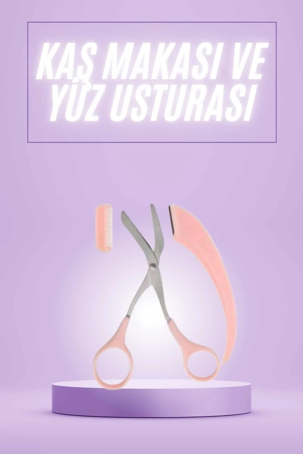 Taraklı Kaş Makası ve Ustura Seti Kaş Düzeltme Makası Kaş Bıyık Alma Aleti Taraklı Kaş Makası ve Ustura Seti Kaş Düzeltme Makası Kaş Bıyık Alma Aleti