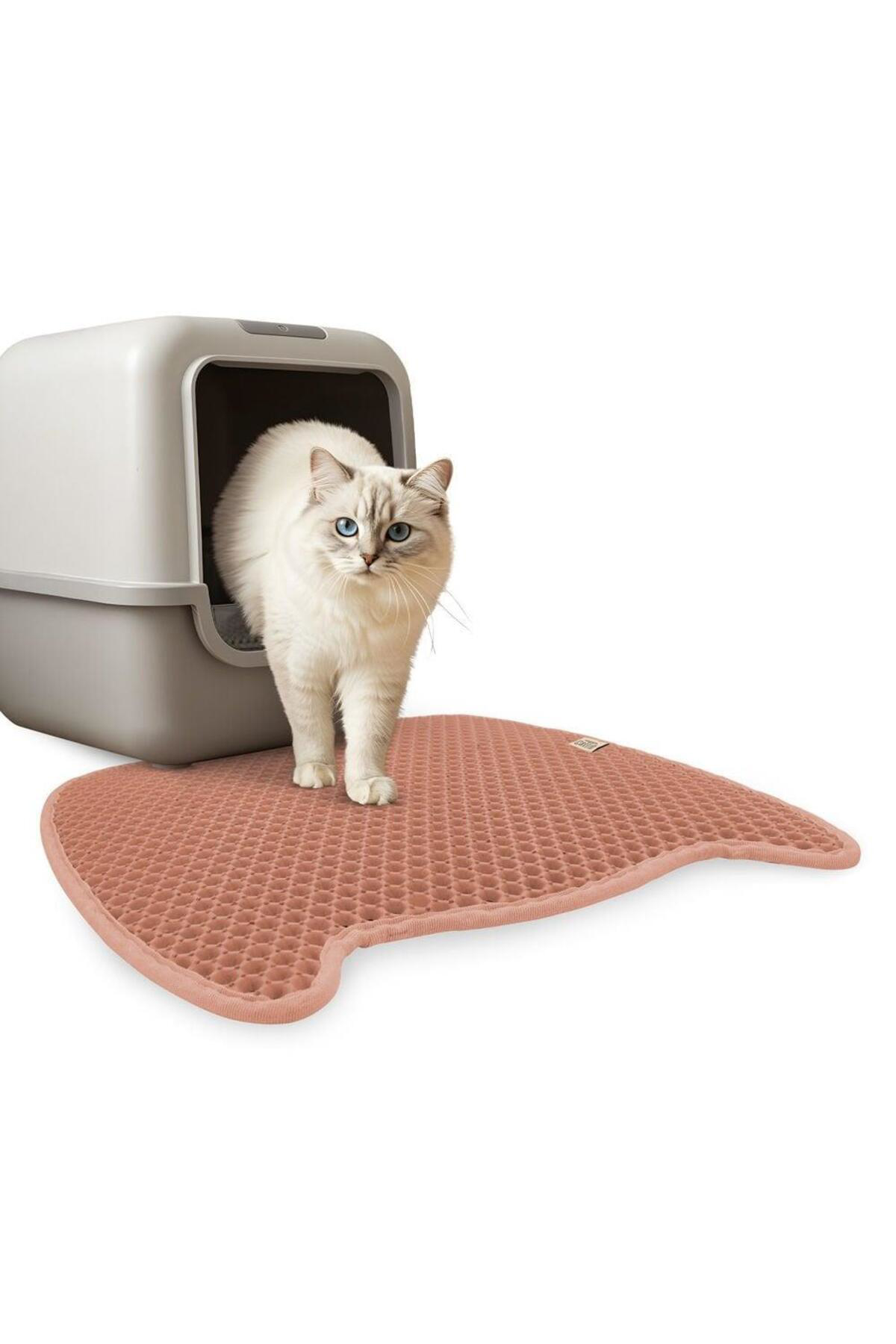 Taraklı Model Kum Toplayıcı Fonksiyonel Kedi Paspası Pink - Kedi 