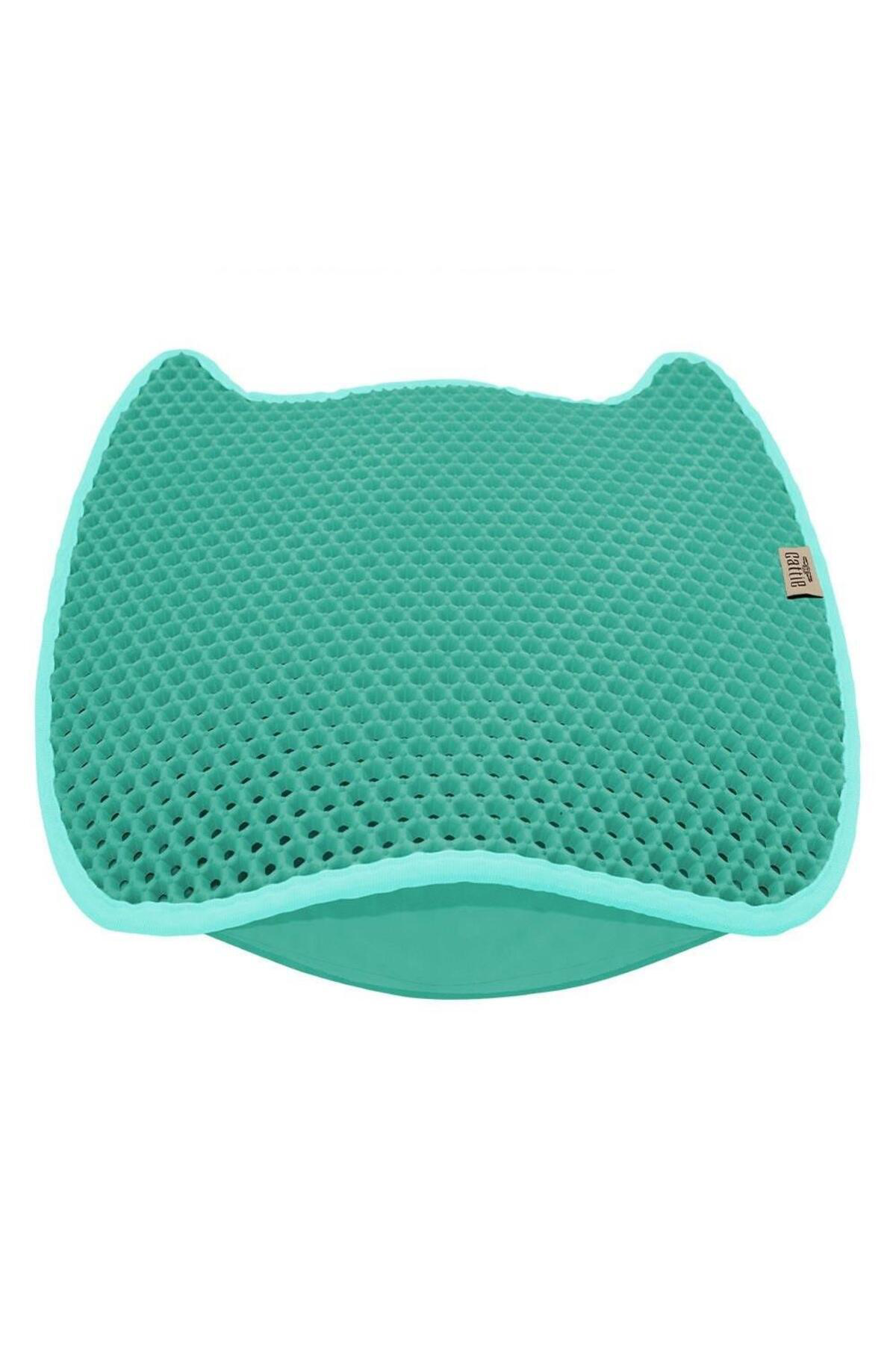 Taraklı Model Kum Toplayıcı Fonksiyonel Kedi Paspası Turquoise - 