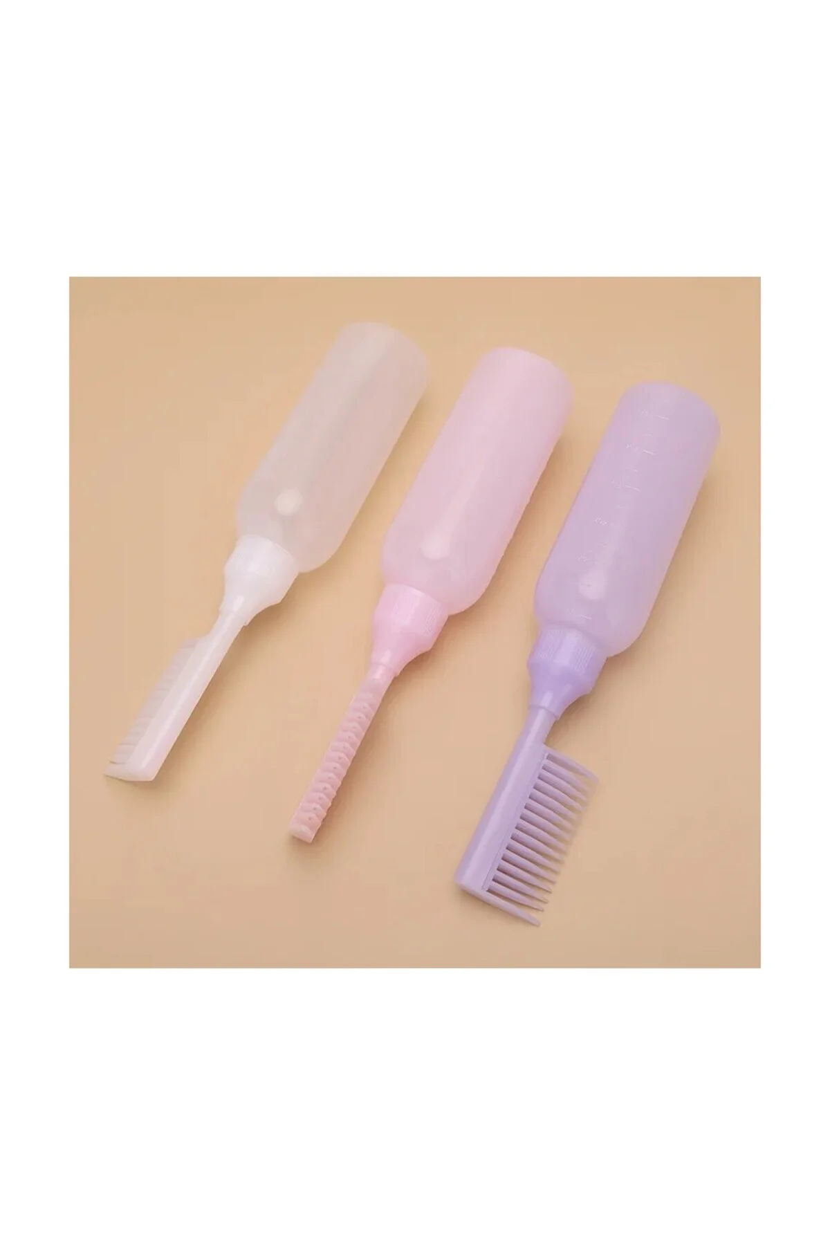 Taraklı Saç Boyama Şişesi aç Bakım Tarağı Saç Bakım Yağı Aplikatö