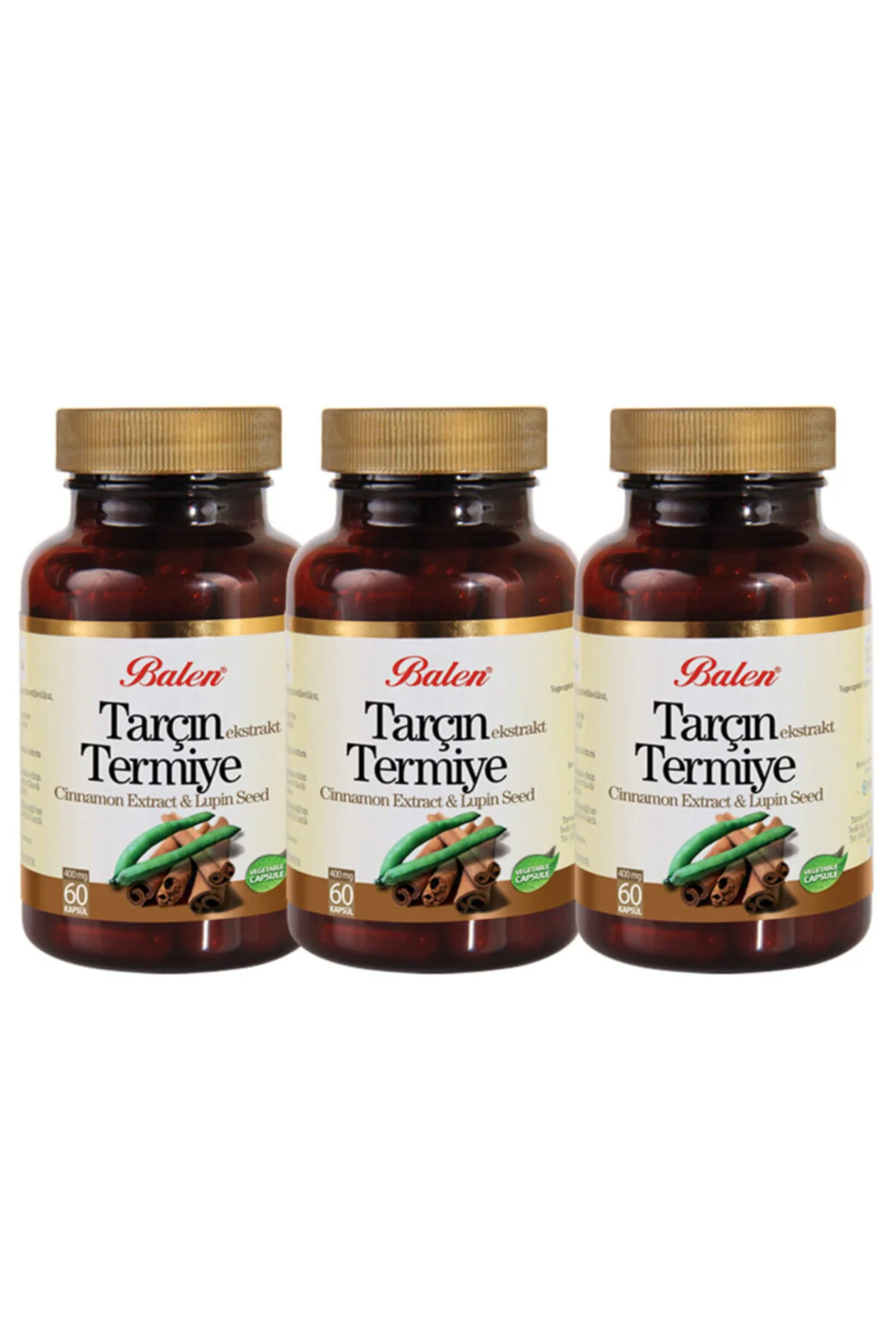 Tarçın Ekstrakt & Termiye 60 Kapsül X 3 Adet