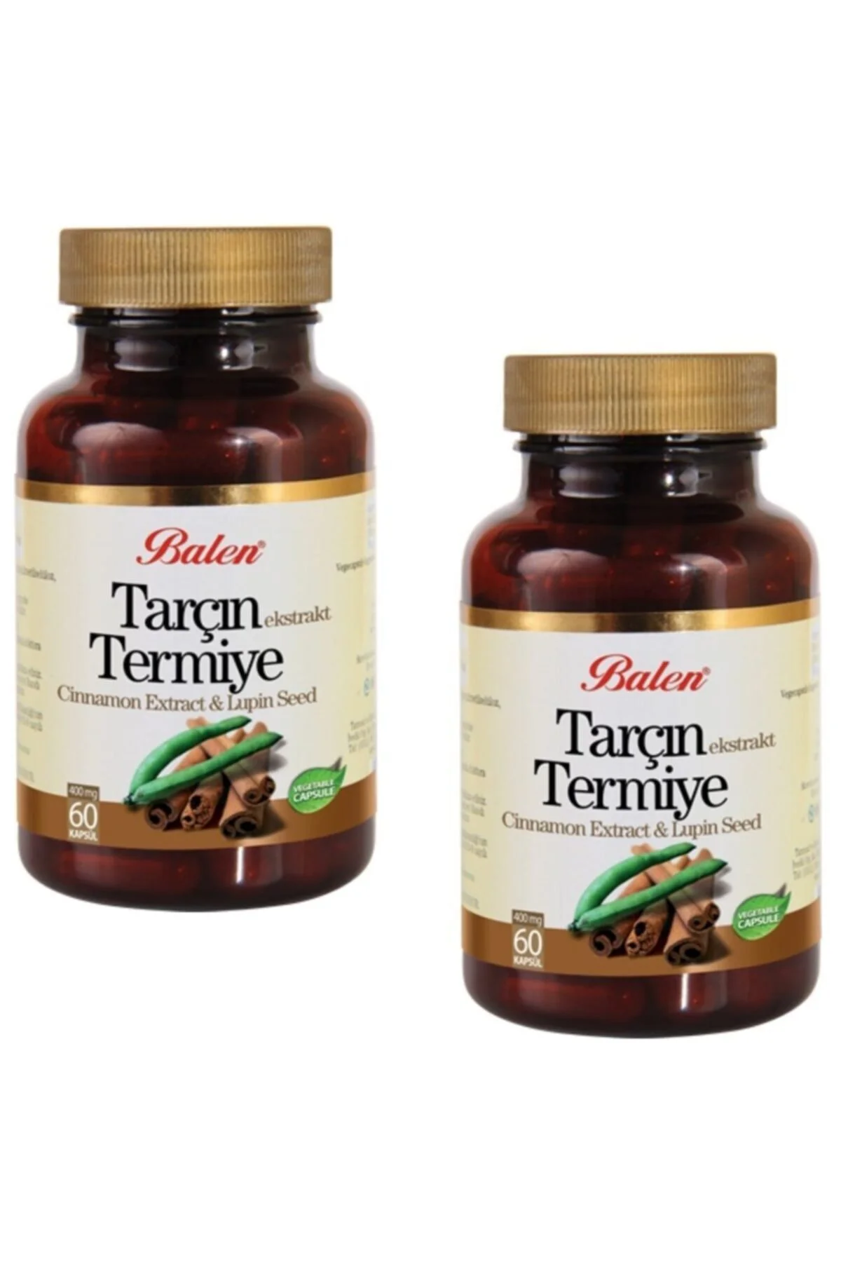 Tarçın Ekstrakt Termiye Kapsül 375mg x 60 2 Adet