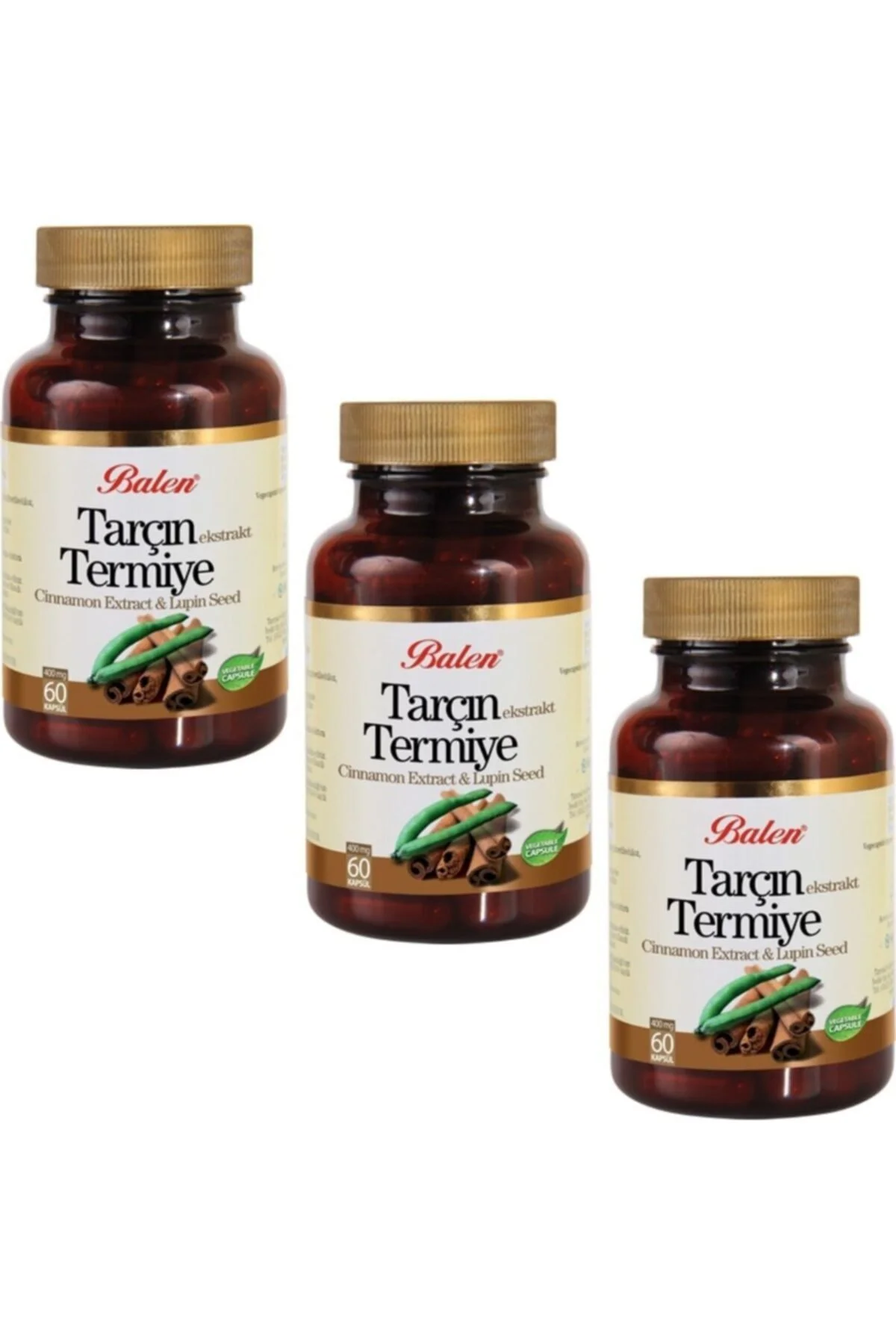 Tarçın Ekstrakt Termiye Kapsül 375mg*60 3 Adet