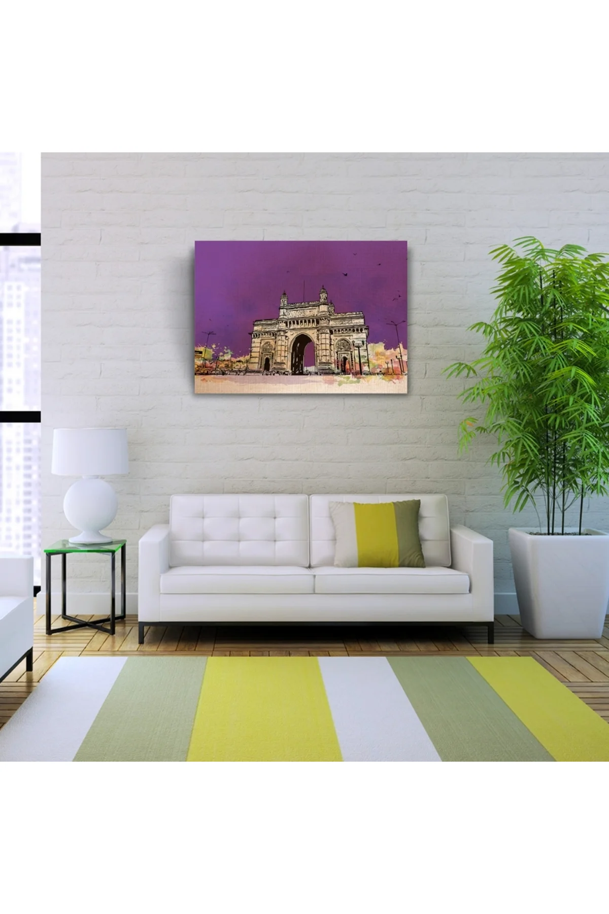 Tarihi Gateway of India Anıtı Kanvas Tablo 50 x 70