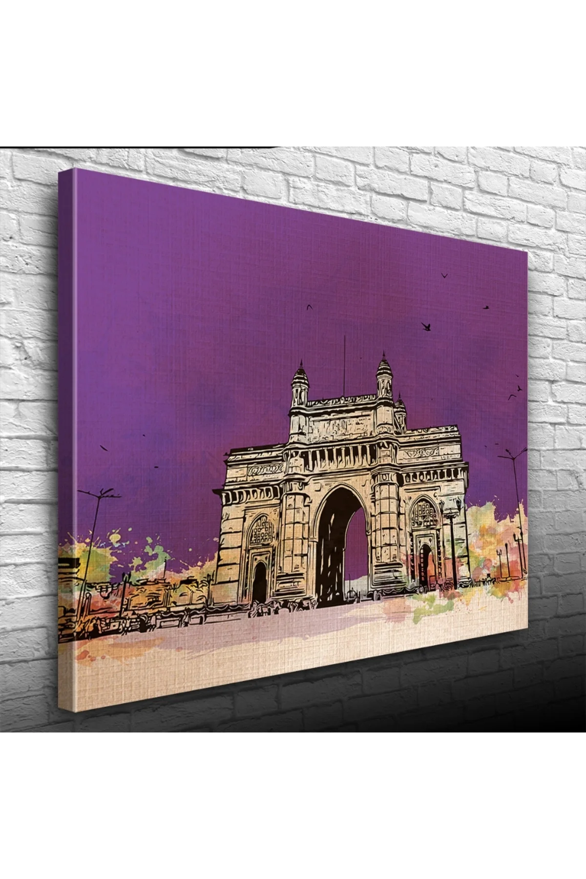 Tarihi Gateway of India Anıtı Kanvas Tablo 50 x 70
