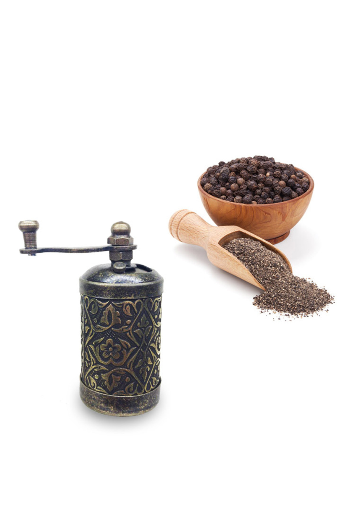 Tarihi Phantom - Zamak Mini Karabiber El Değirmeni 8 cm - Sarı Es