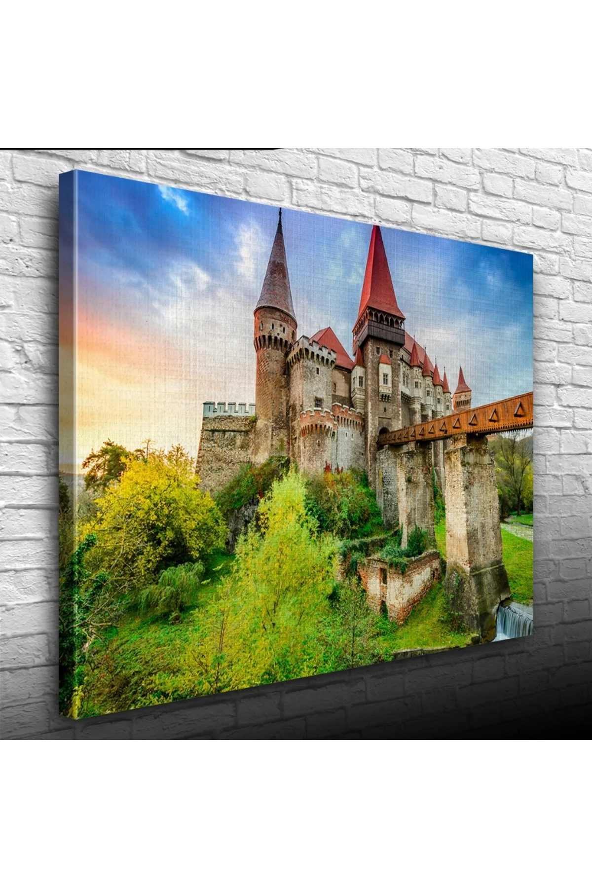 Tarihi Şato Kanvas Tablo 50 x 70