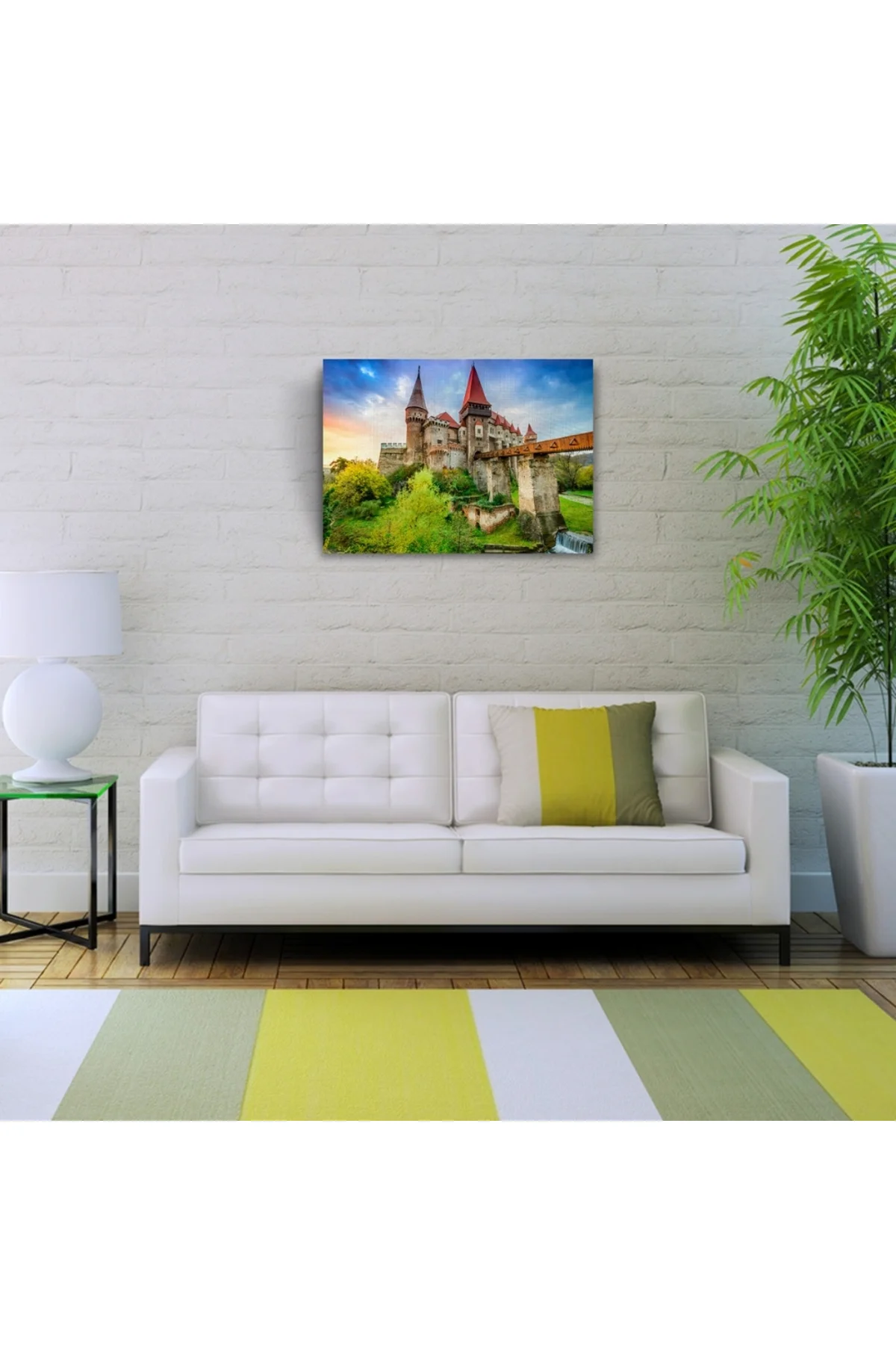 Tarihi Şato Kanvas Tablo 50 x 70