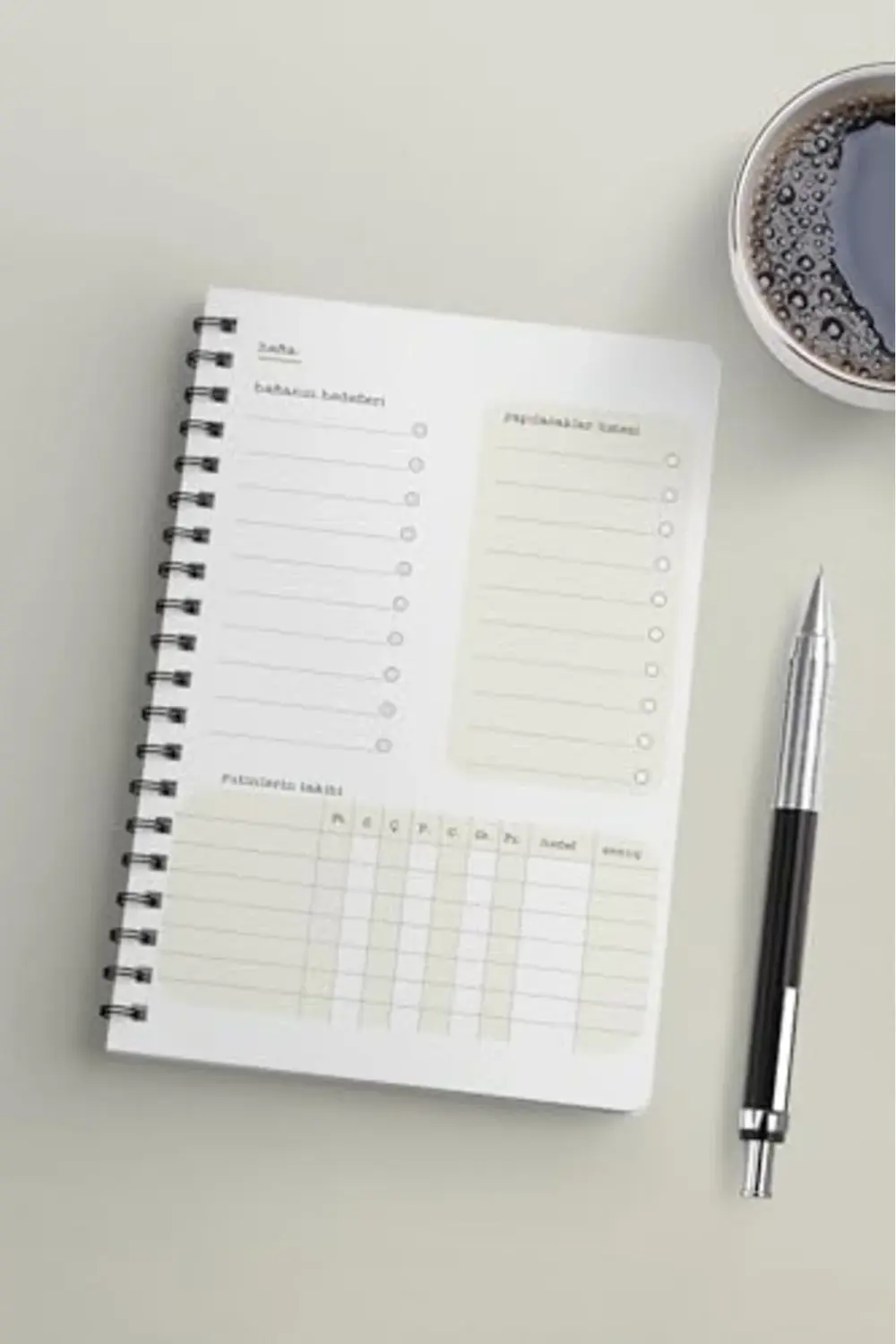 Tarihsiz Ajanda - Plastik Sert Kapaklı - TypeWriter Serisi 395519